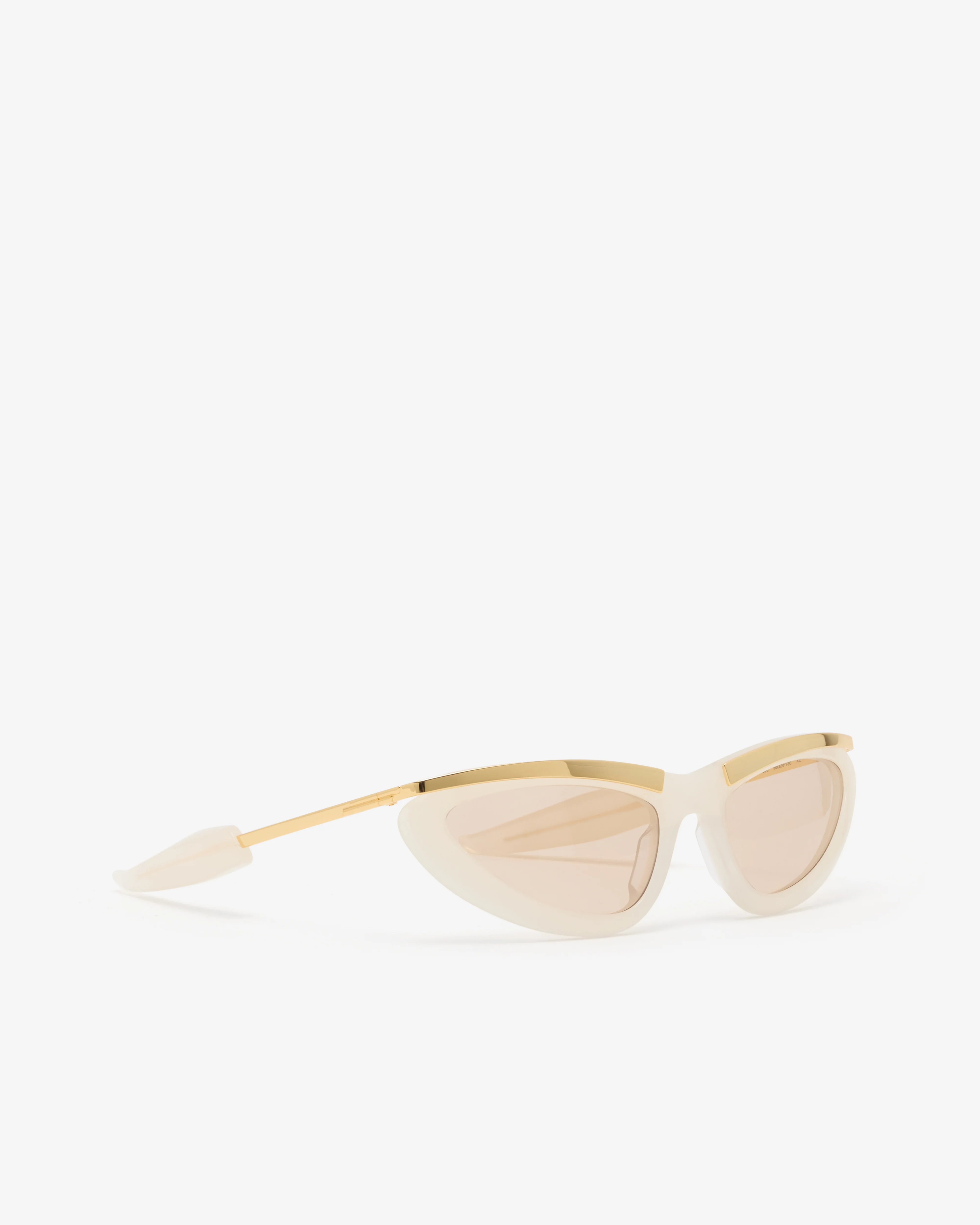 Bottega Veneta - Prisma Cat Eye Sunglasses - (Ivory/Brown) - Image 2