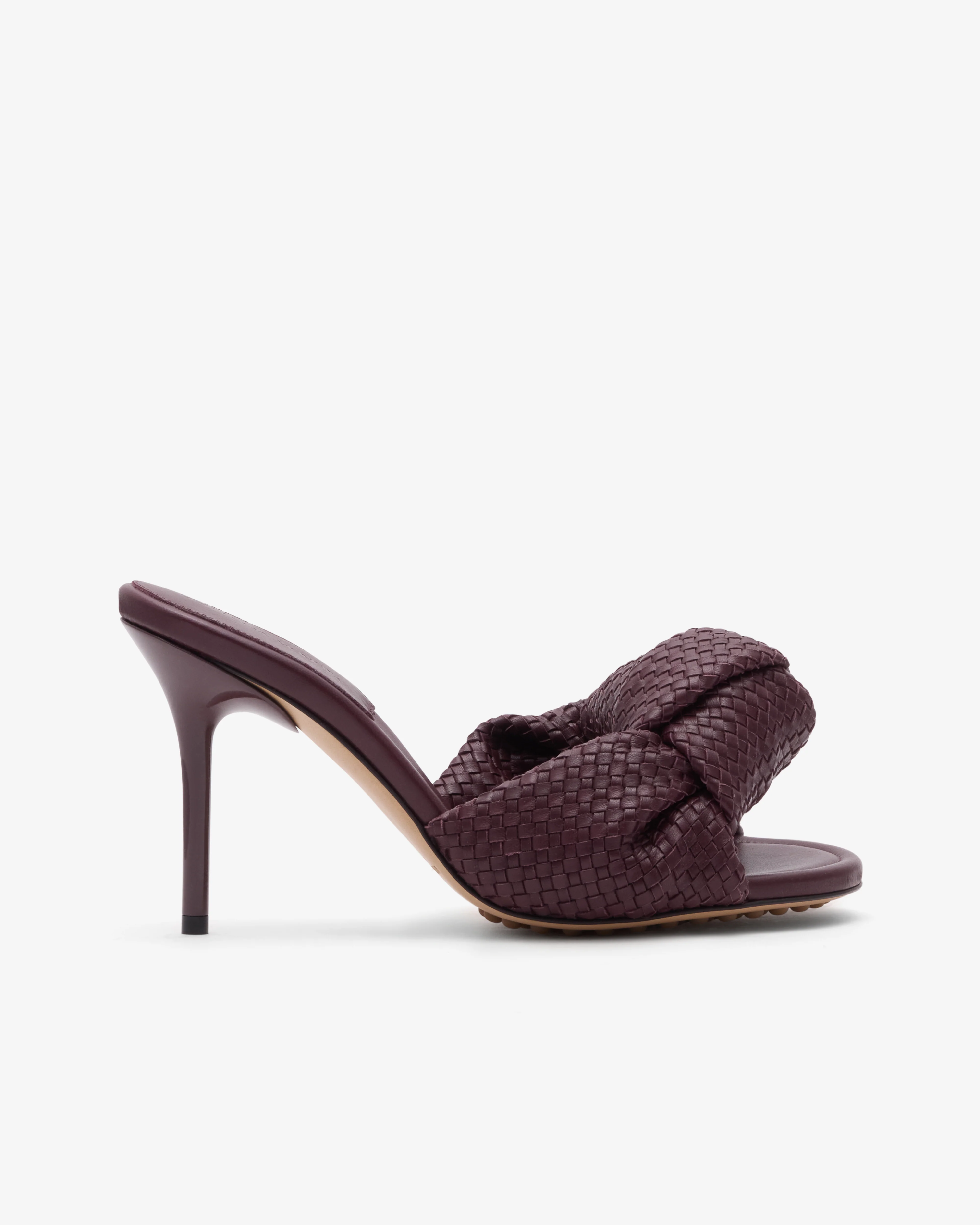 Bottega Veneta - Women's Cherry Mule - (Deep Mahogany)
