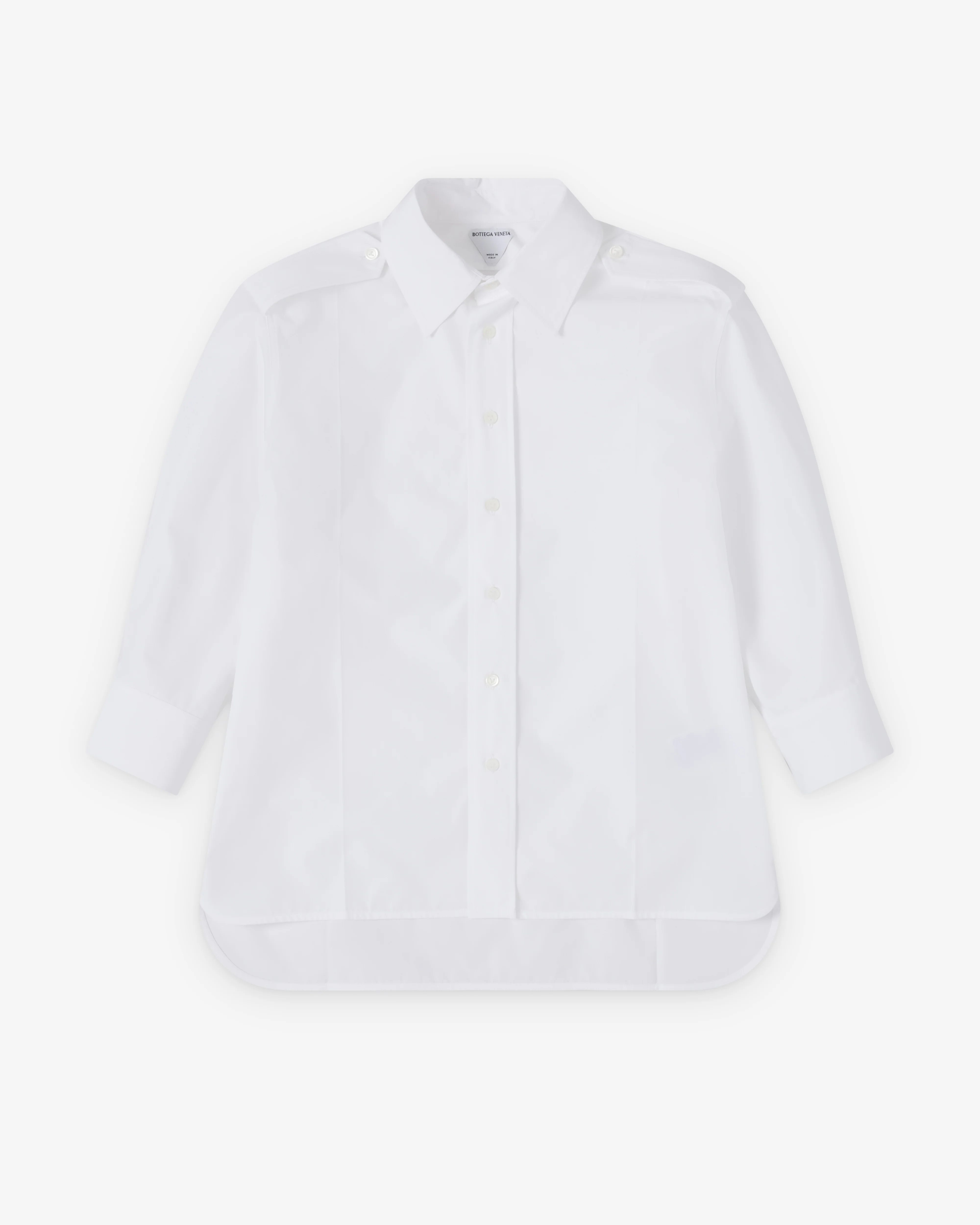 Bottega Veneta - Women's Compact Cotton Poplin Shirt - (White)