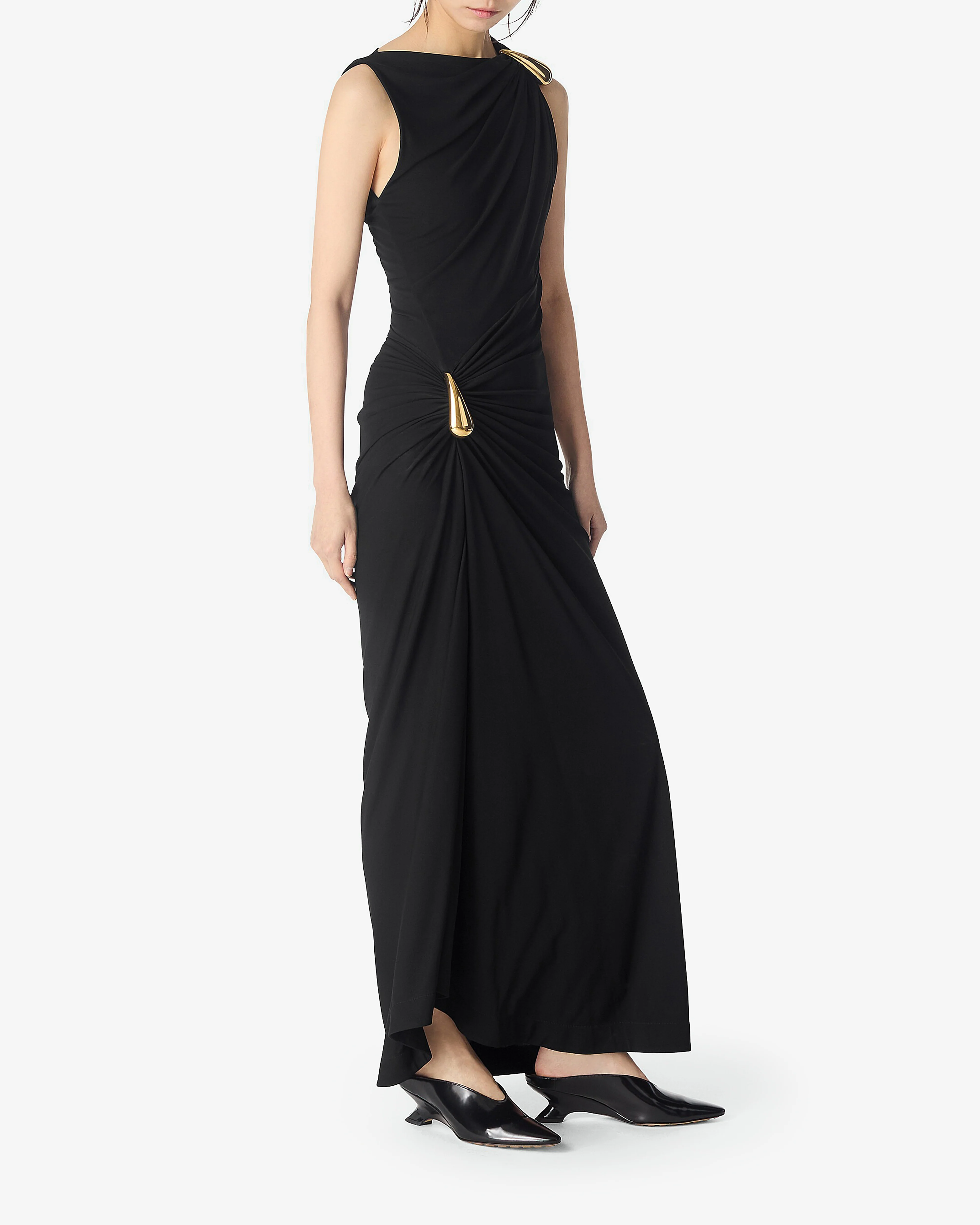 Bottega Veneta - Women's Viscose Jersey Dress - (Black) - Image 3