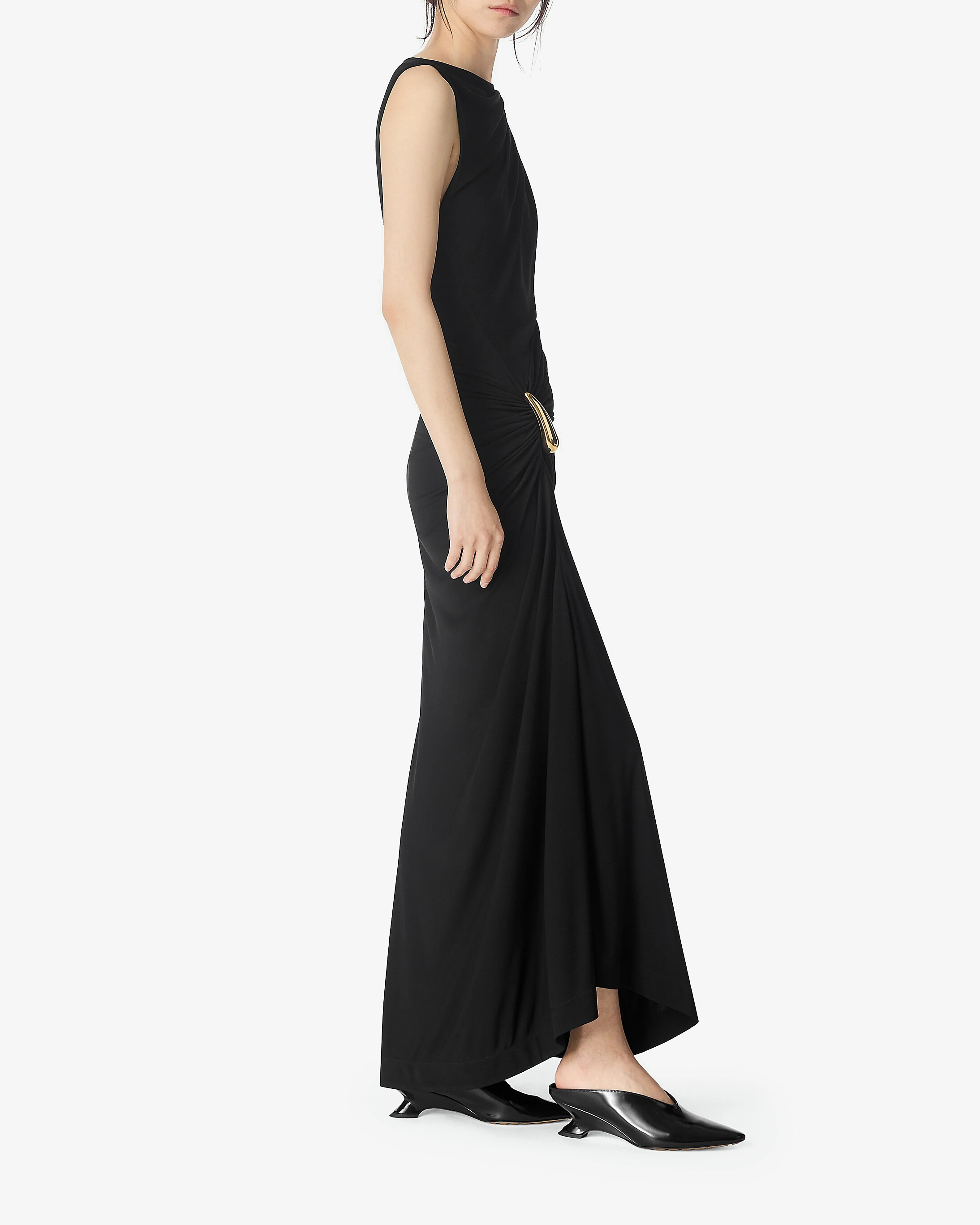 Bottega Veneta - Women's Viscose Jersey Dress - (Black) - Image 4