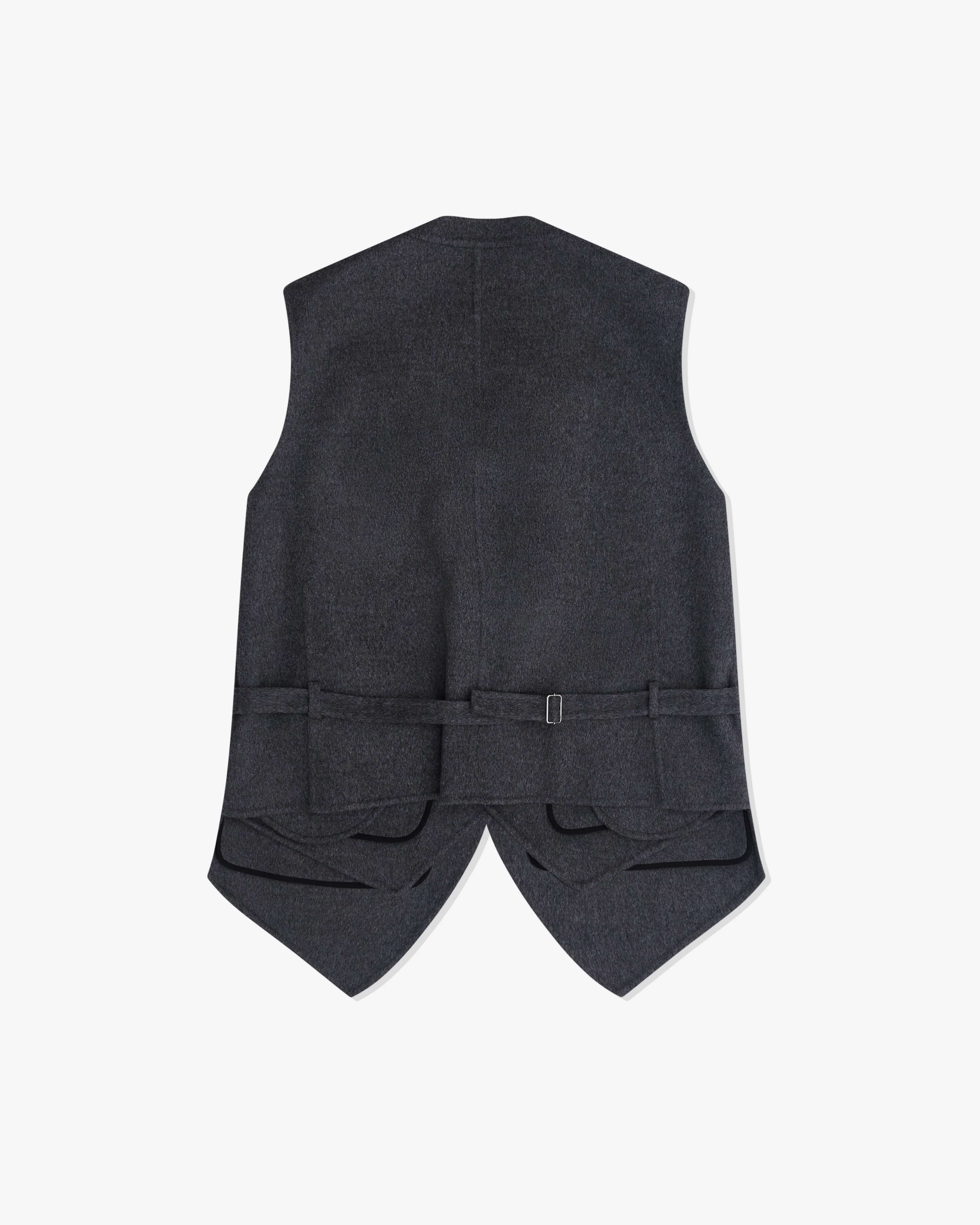 Bottega Veneta - Women’s Double Face Wool Gilet - (Charcoal Melange) - Image 3