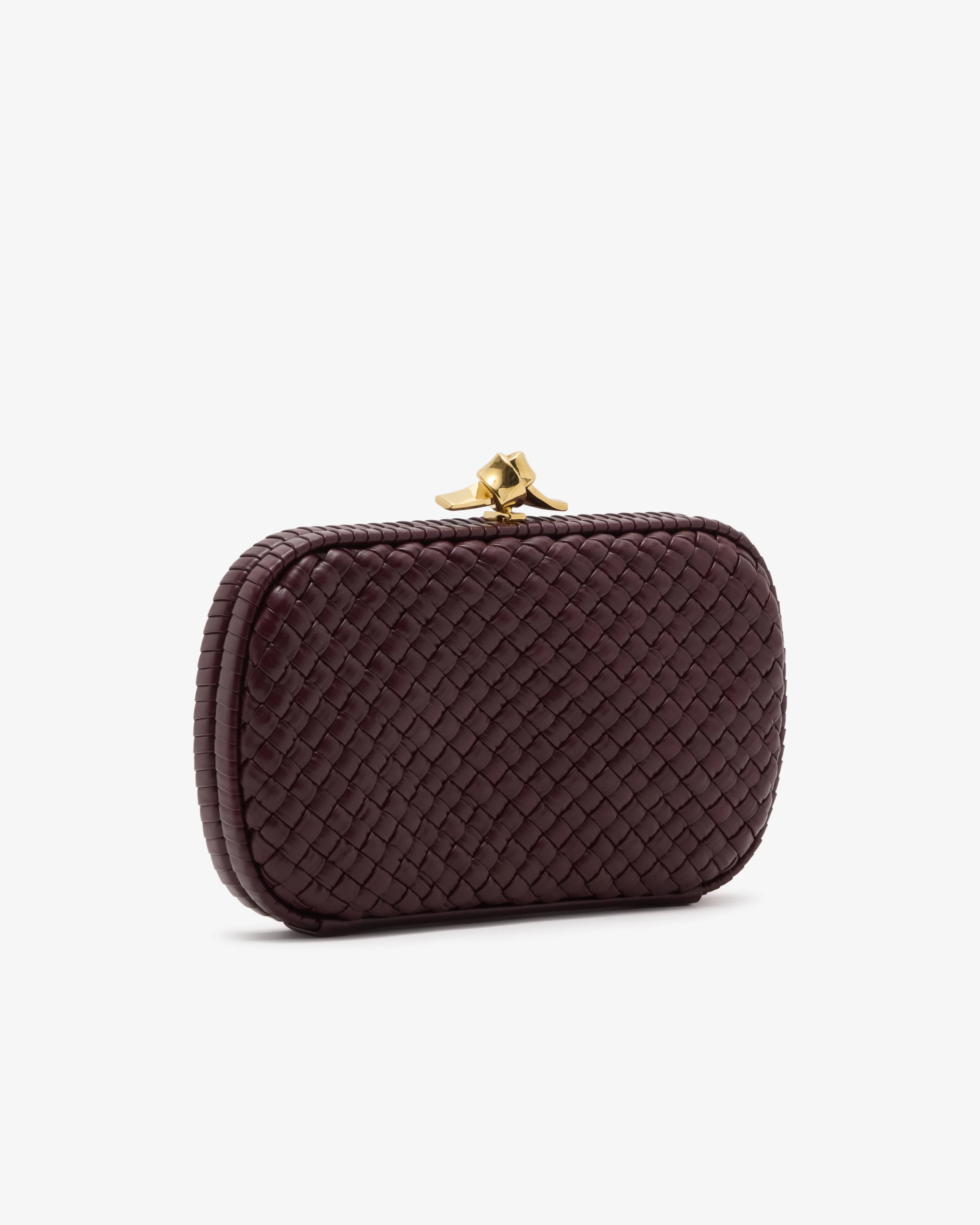 Bottega Veneta - Women's Soft Knot Clutch - (Deep Mahogany) - Image 2
