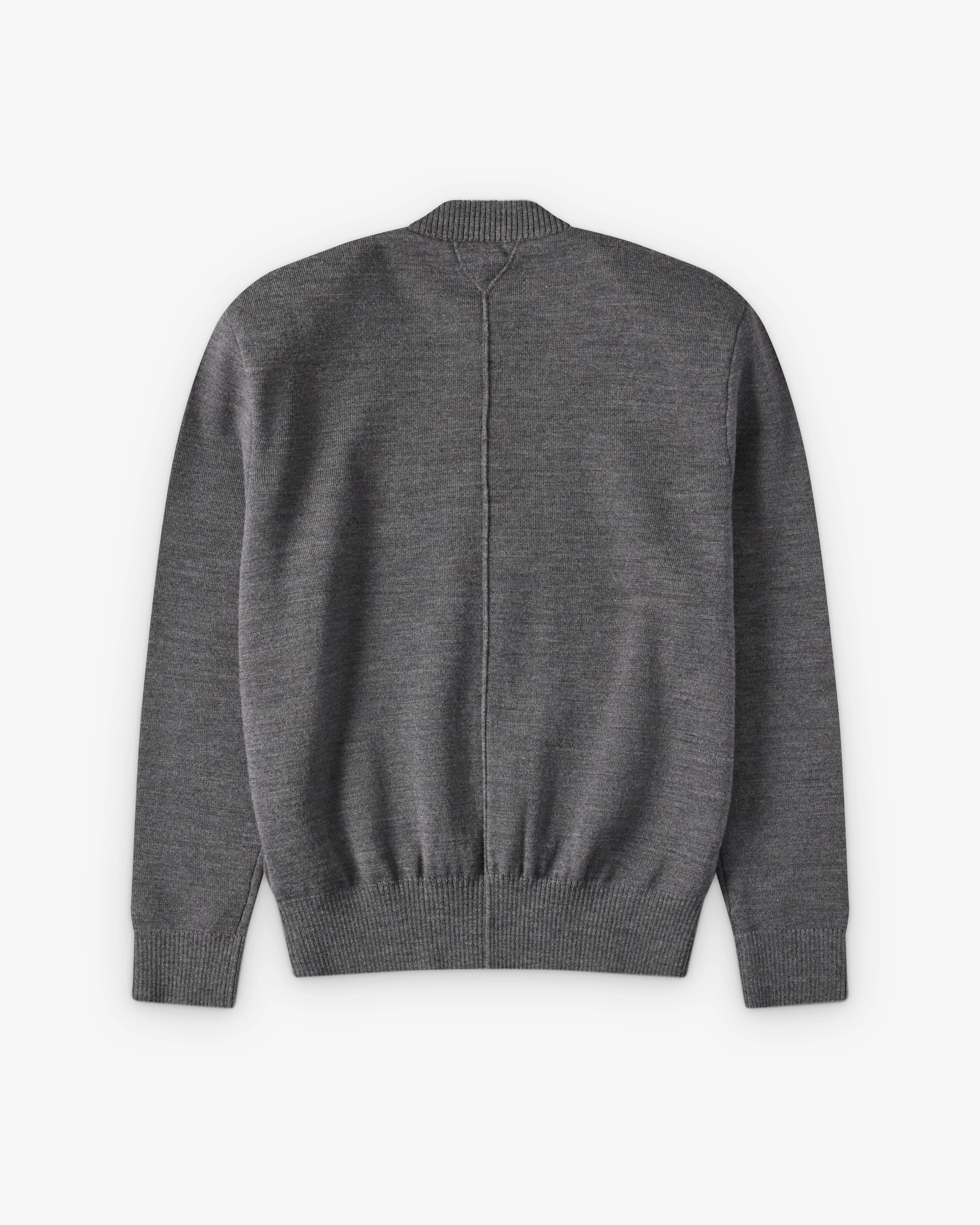 Bottega Veneta  - Women's Wool Tailored Sweater - (Medium Grey) - Image 2
