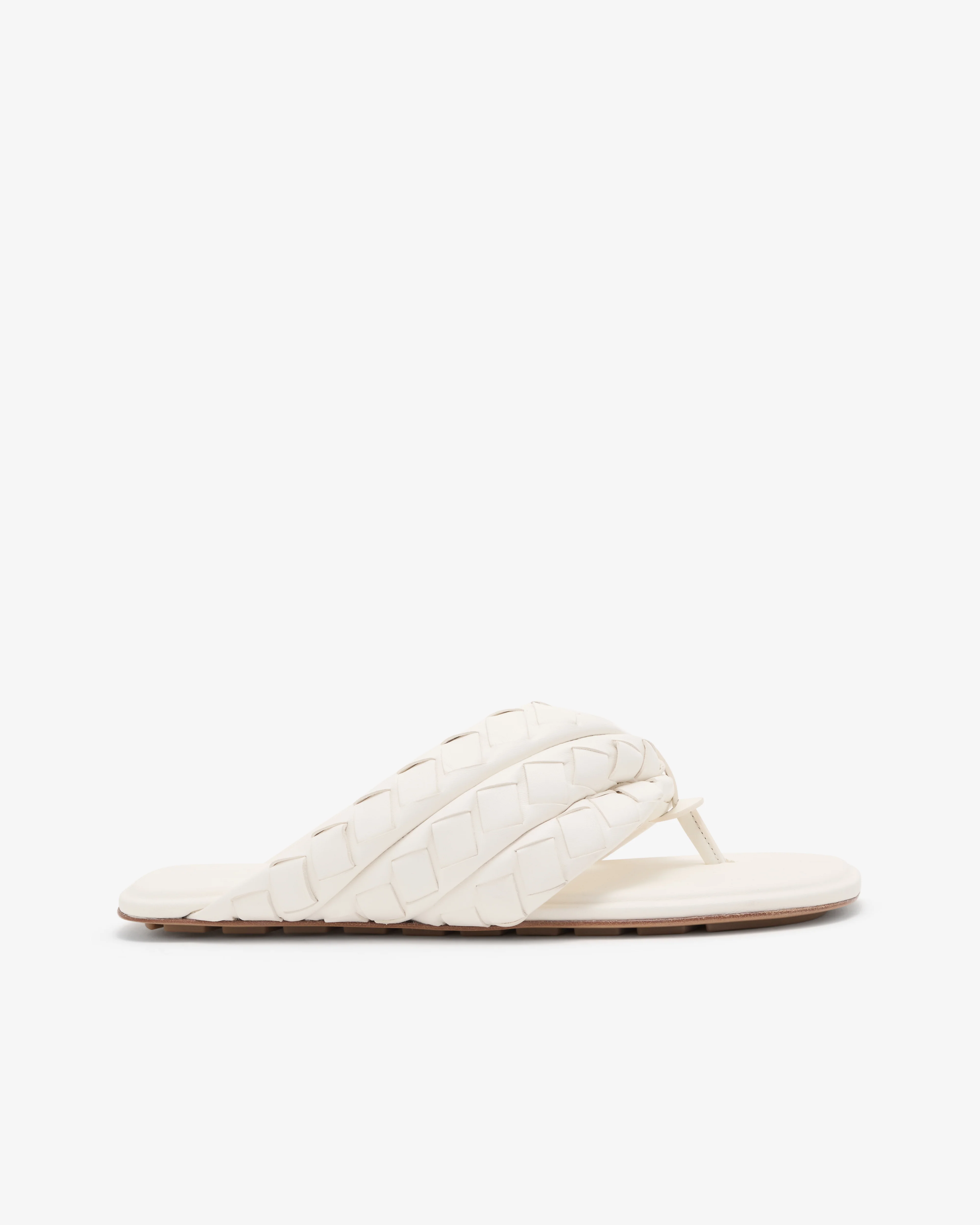 Bottega Veneta - Women's Salsa Flat Thong - (Alabaster)