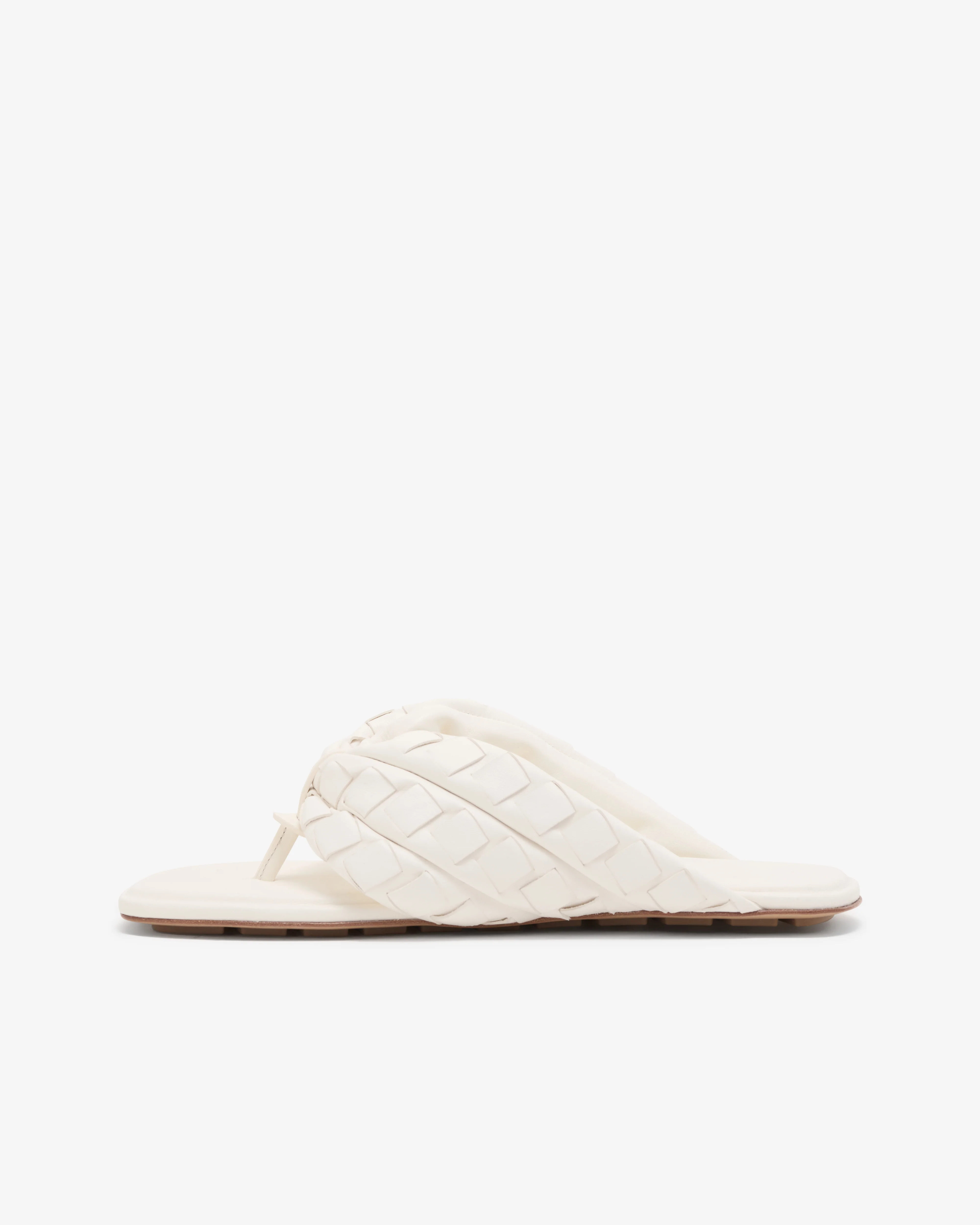 Bottega Veneta - Women's Salsa Flat Thong - (Alabaster) - Image 3
