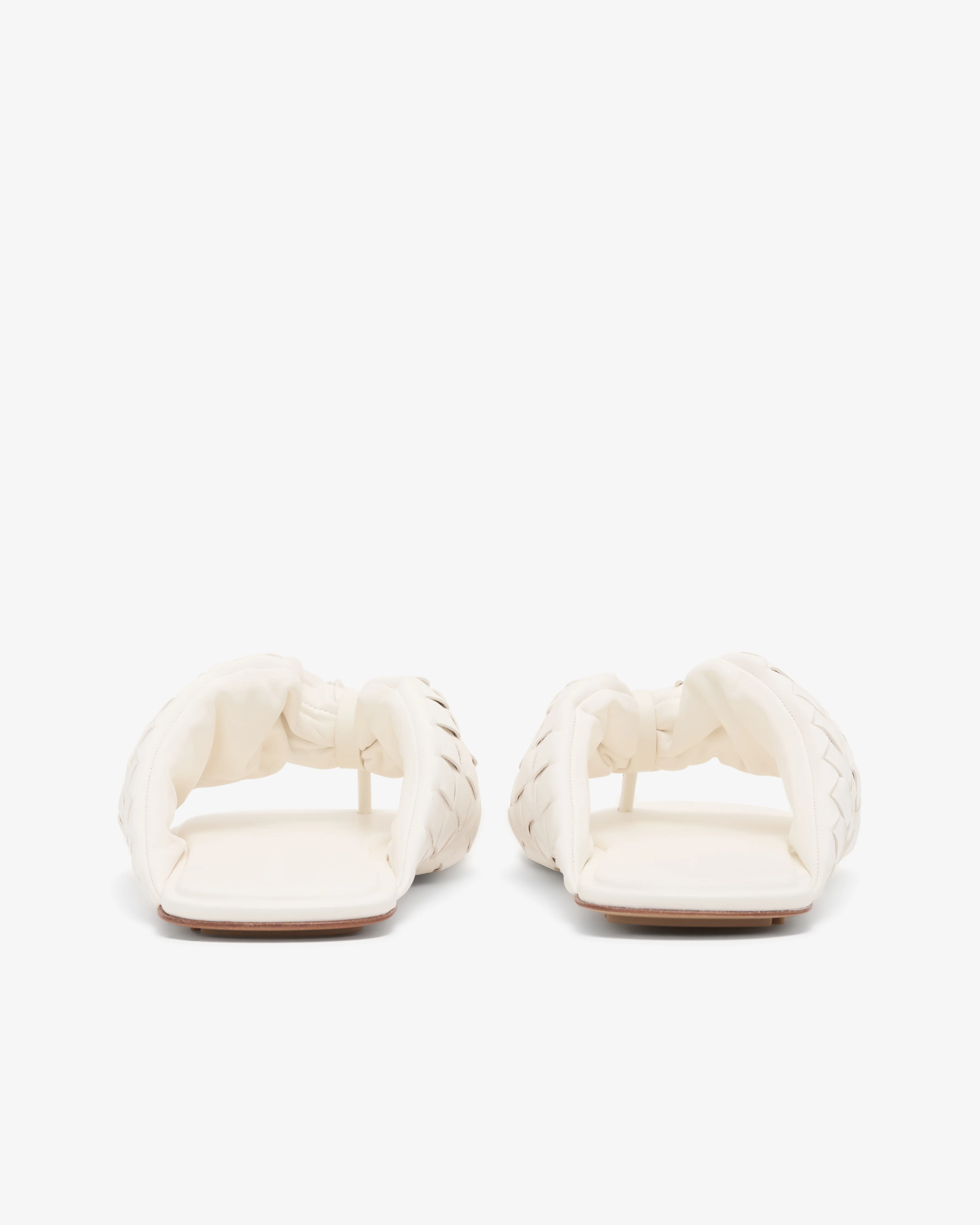 Bottega Veneta - Women's Salsa Flat Thong - (Alabaster) - Image 4