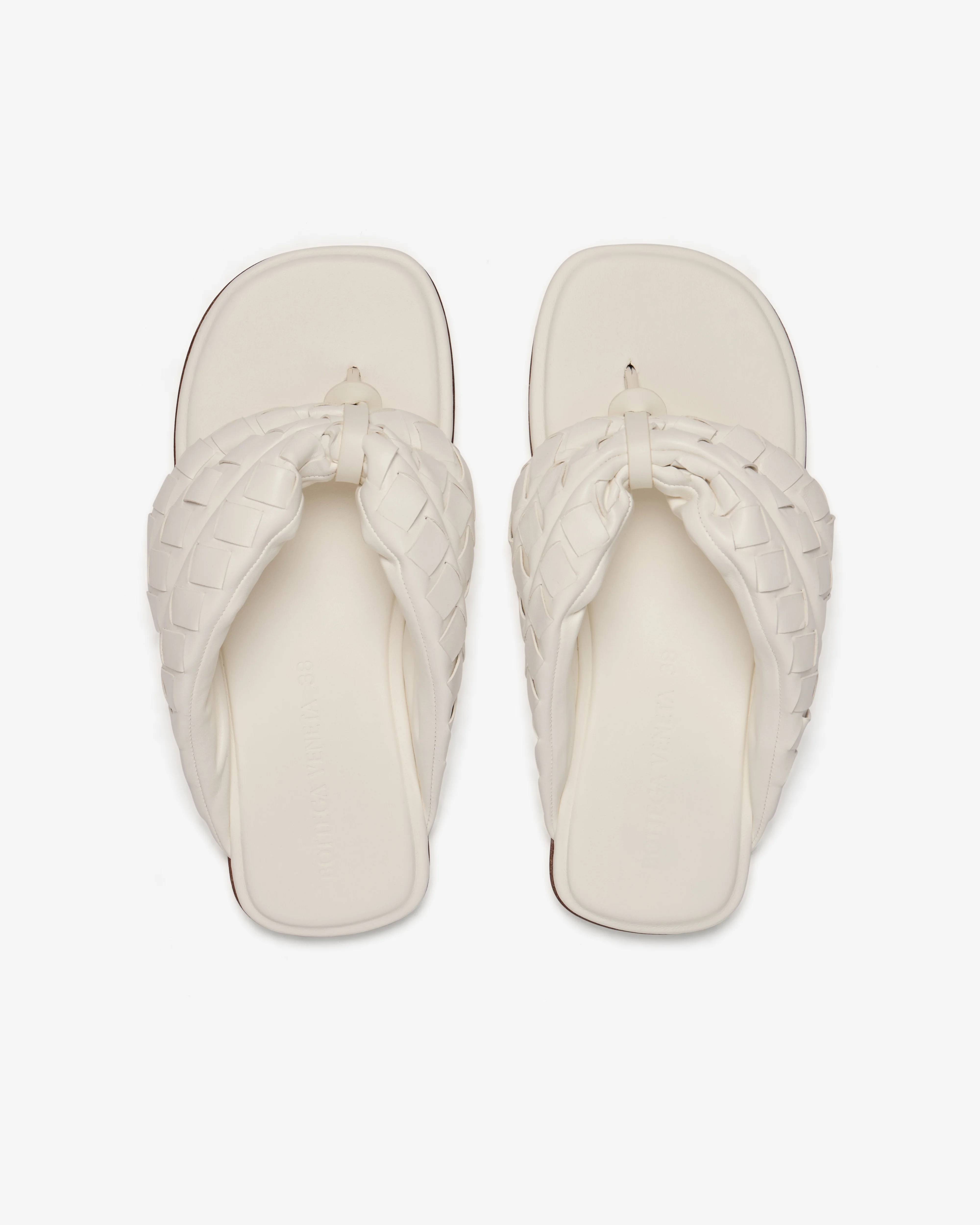 Bottega Veneta - Women's Salsa Flat Thong - (Alabaster) - Image 5