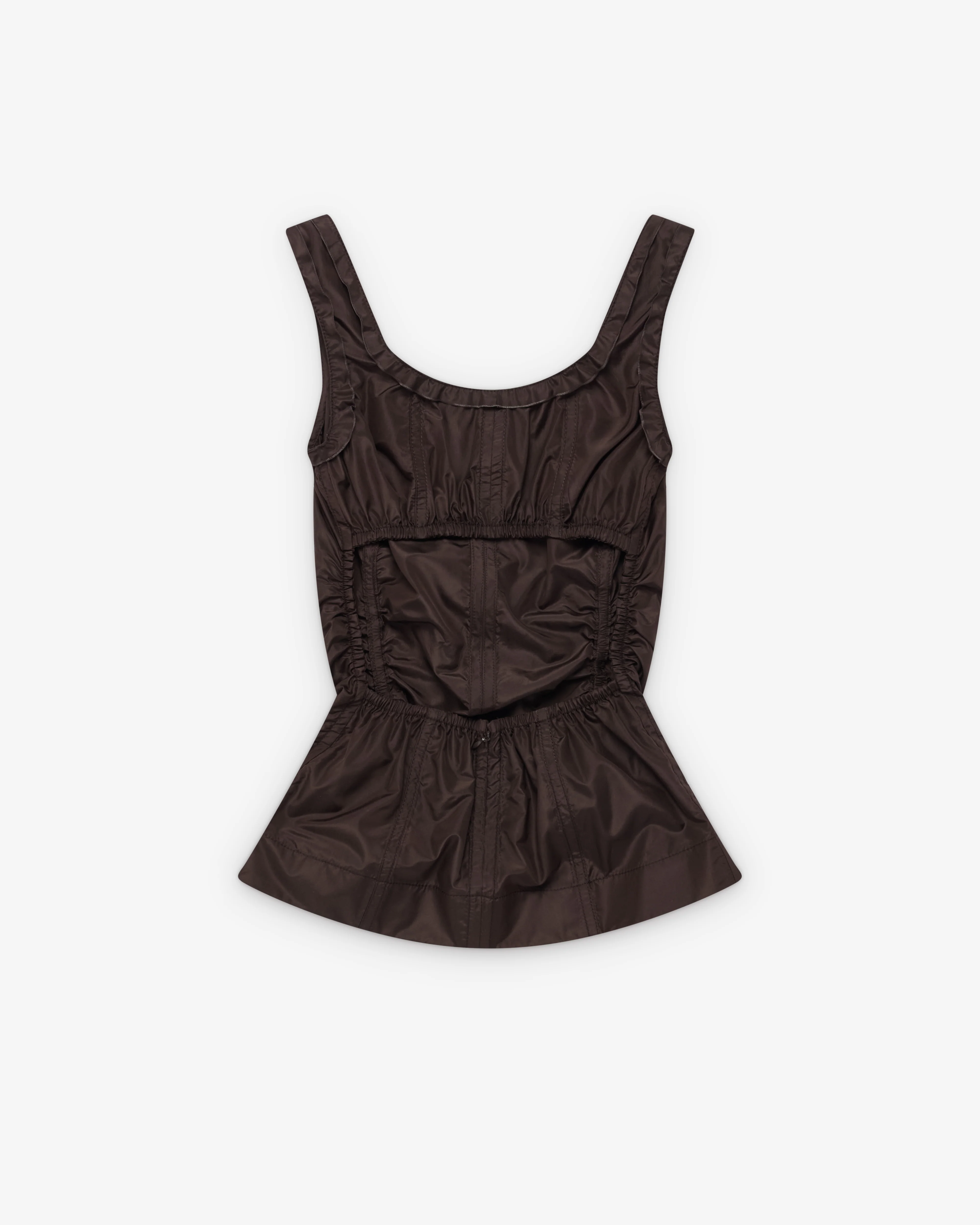 Bottega Veneta - Women's Washed Silk Taffeta Top - (Dark Carrubo) - Image 2