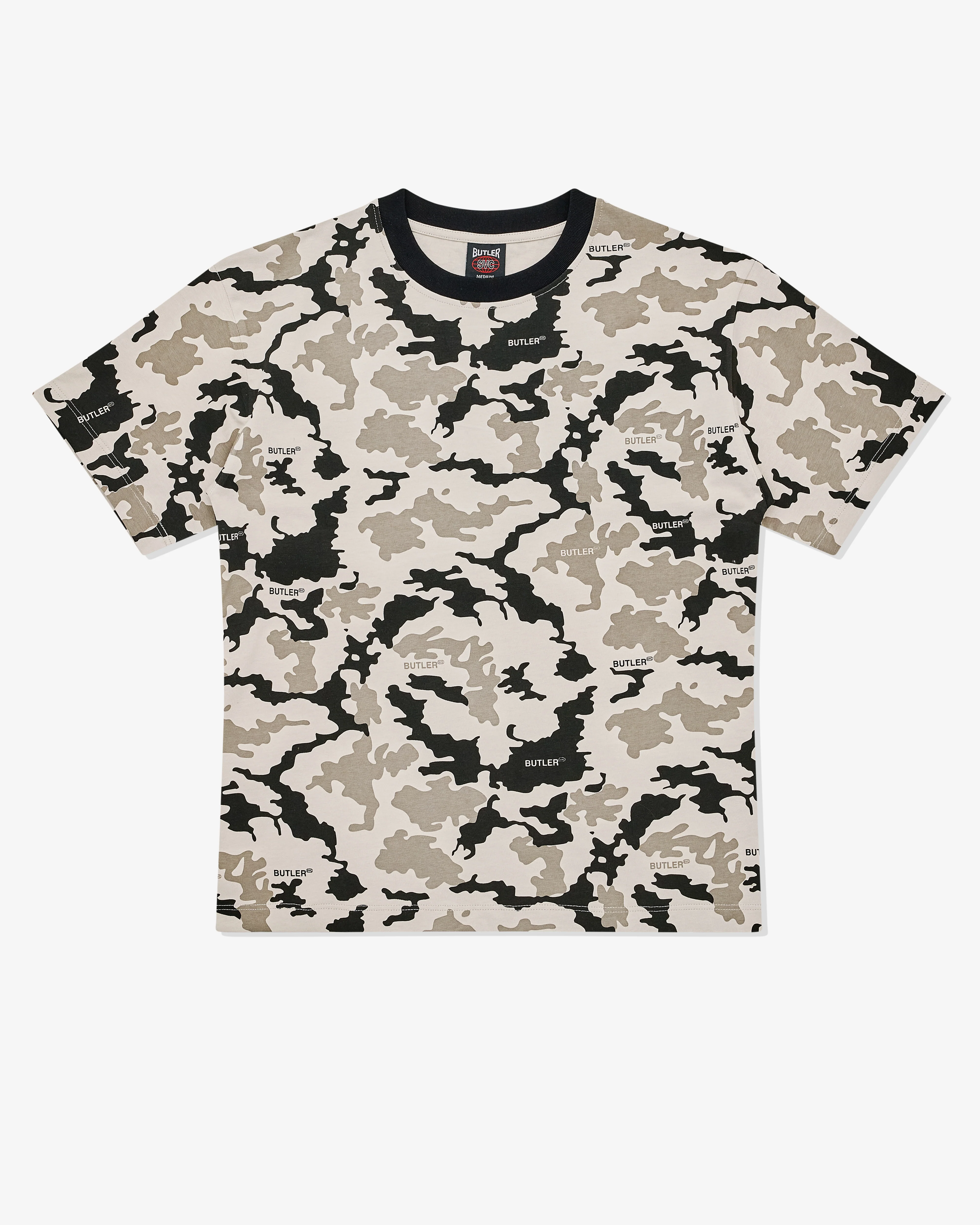 Butler Svc - Men’s Cement Camo T-Shirt - (Black/Khaki)
