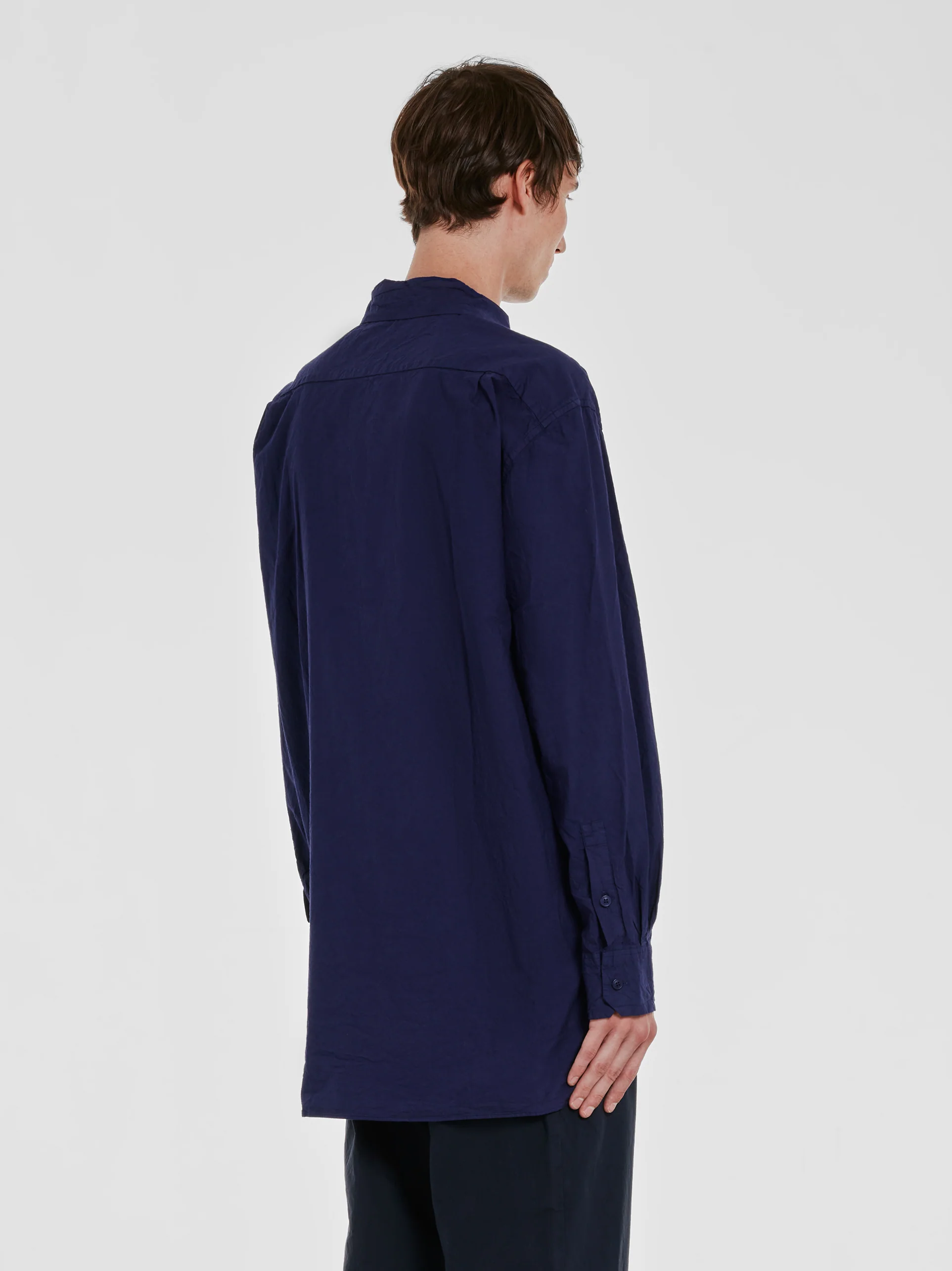 Casey Casey - Men’s Double Dyed Big Raccourcie Shirt - (Klein Blue) - Image 5