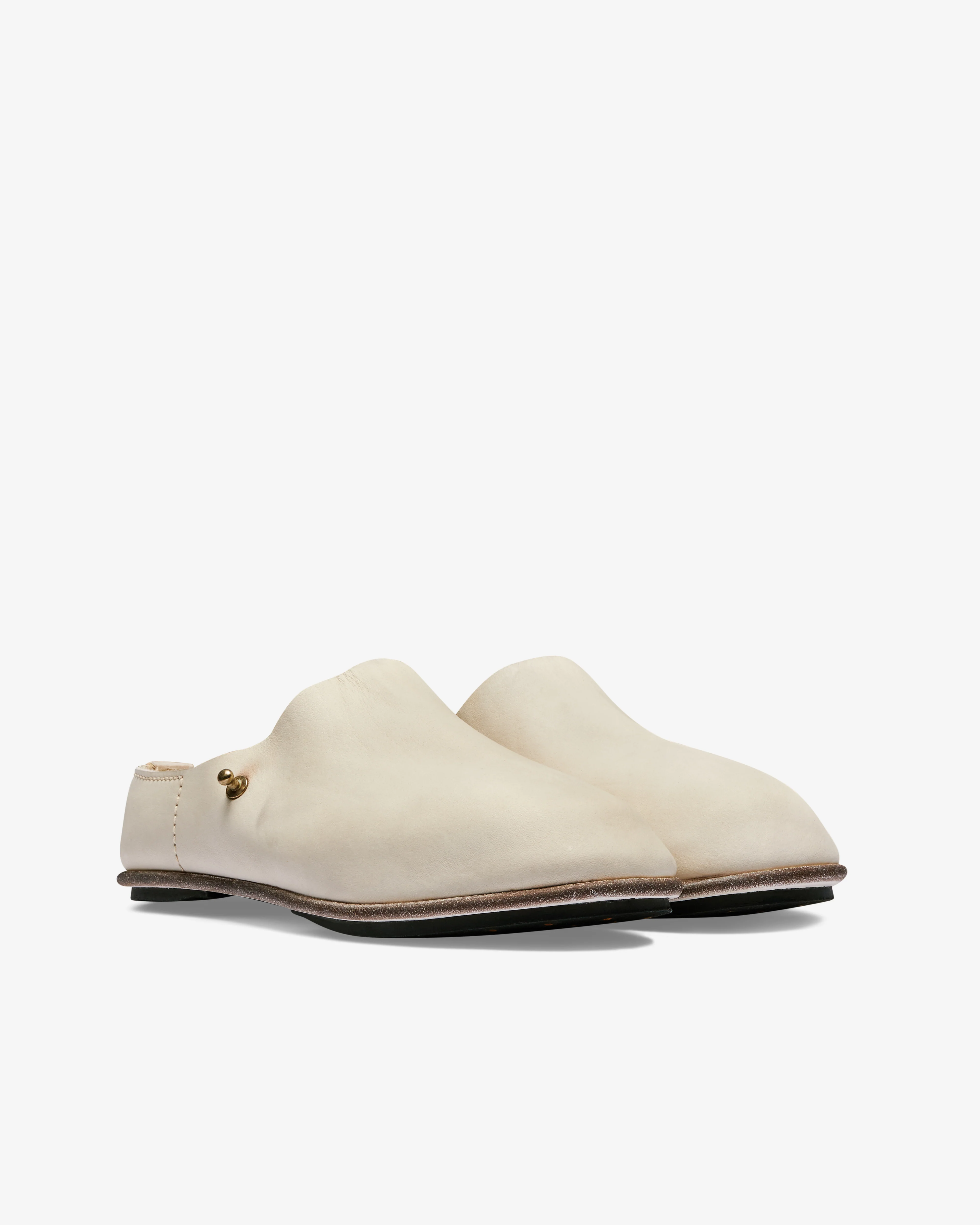 Casey Casey - Guidi Women’s Sabot Clogs - (Chalk) - Image 3