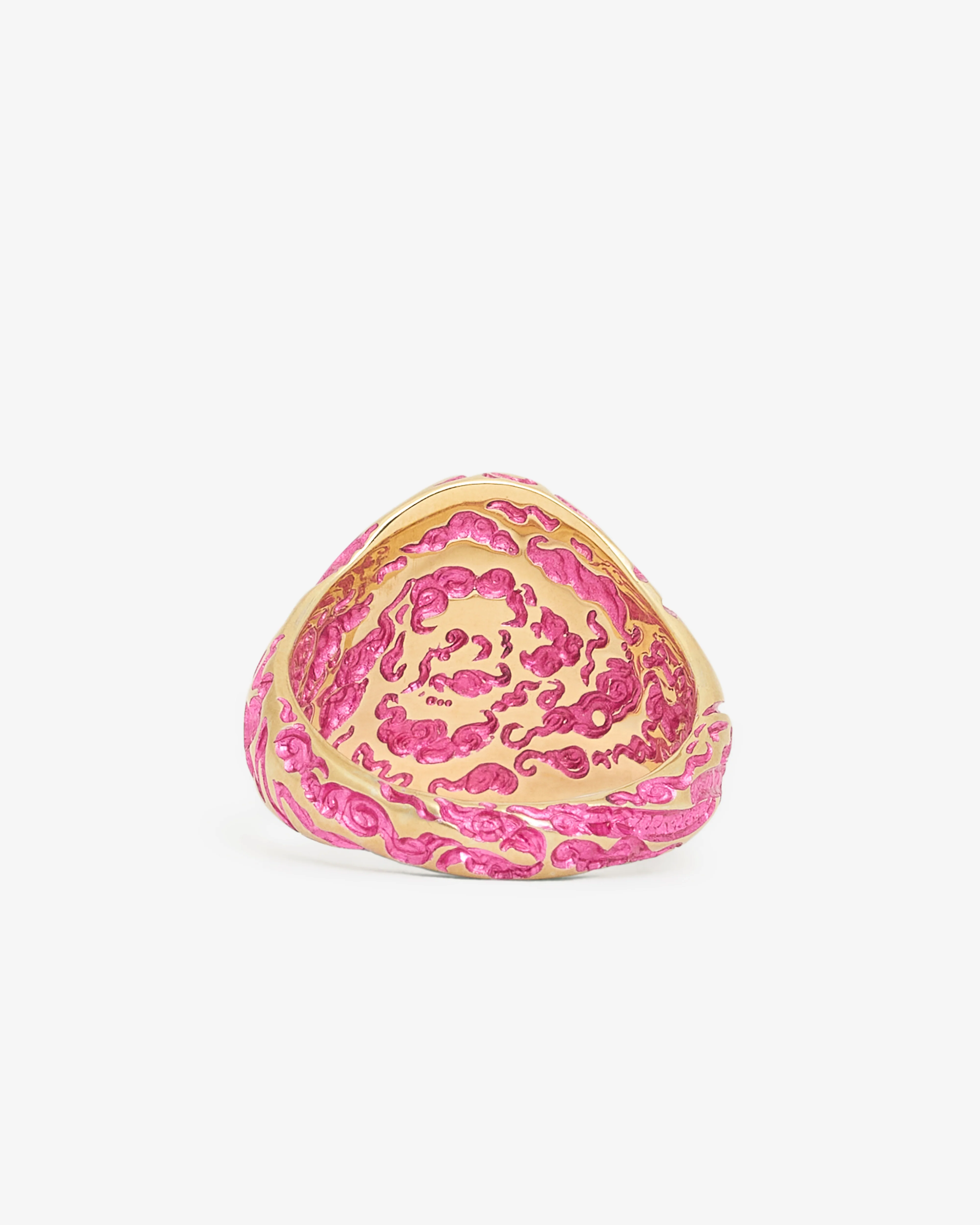 Castro - Dragon Signet Ring - (Pink) - Image 3
