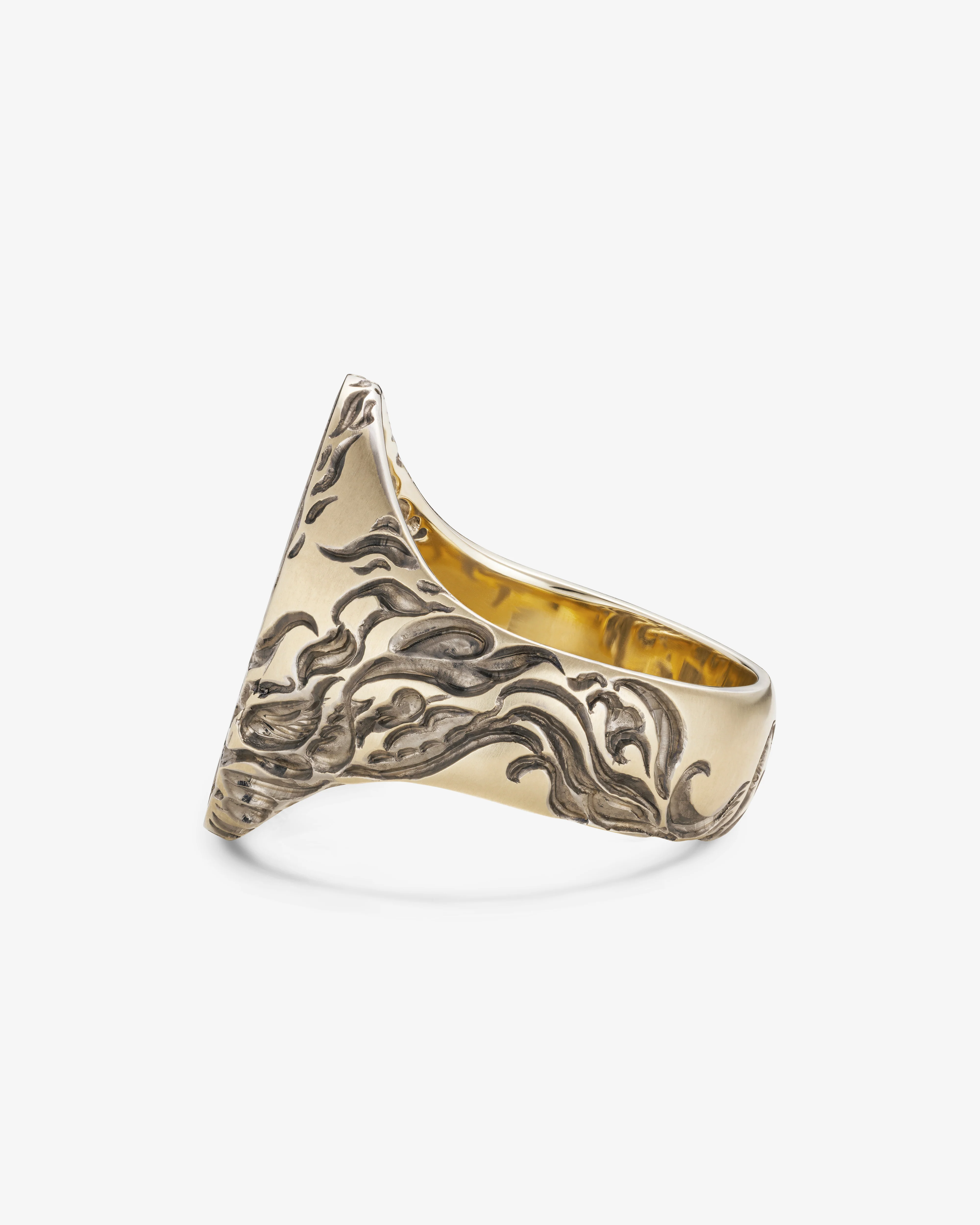 Castro - Phoenix Signet Ring - (Black) - Image 2