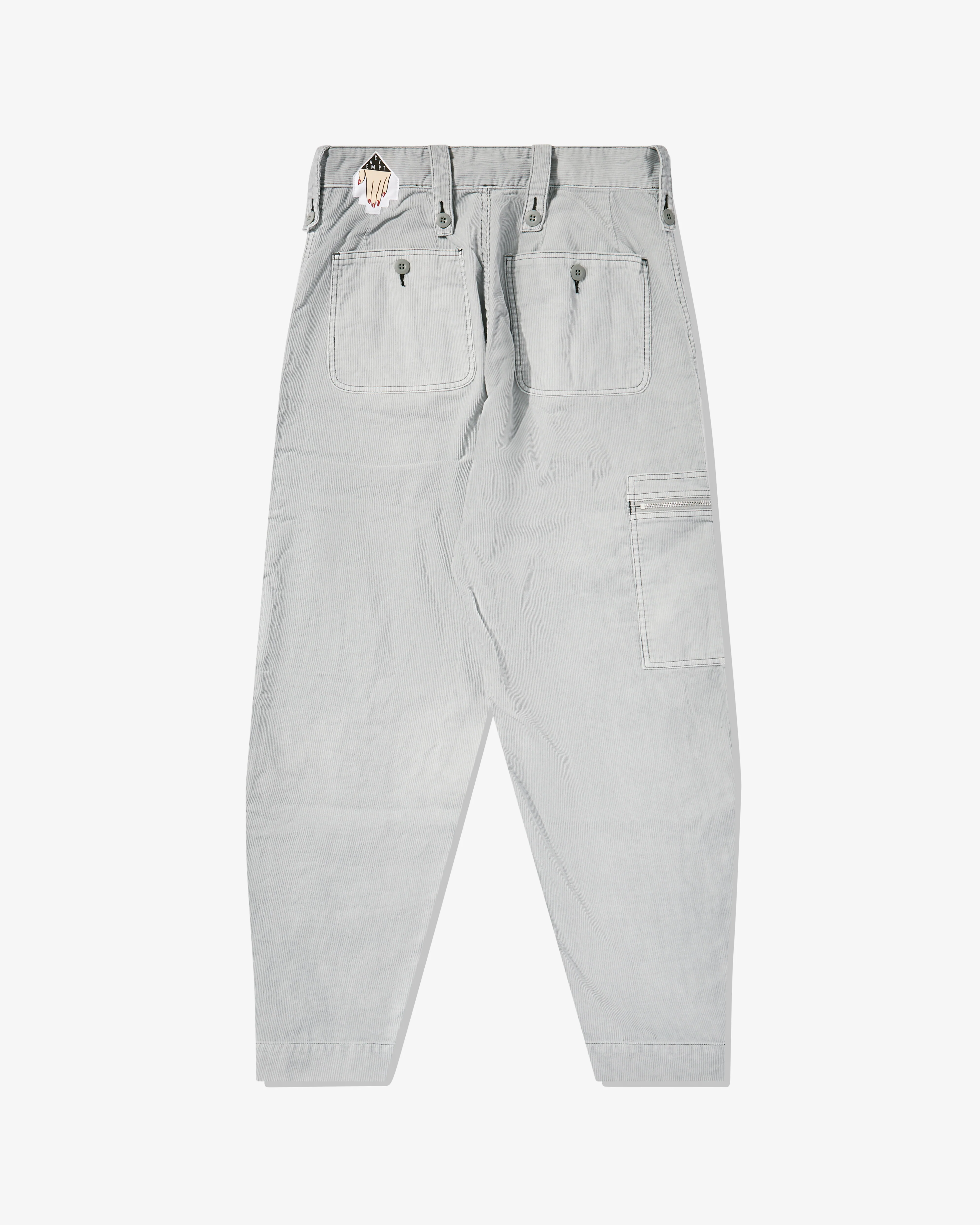 Cav Empt - Men's Overdye Cord Yossarian Pants - (Grey) - Image 2