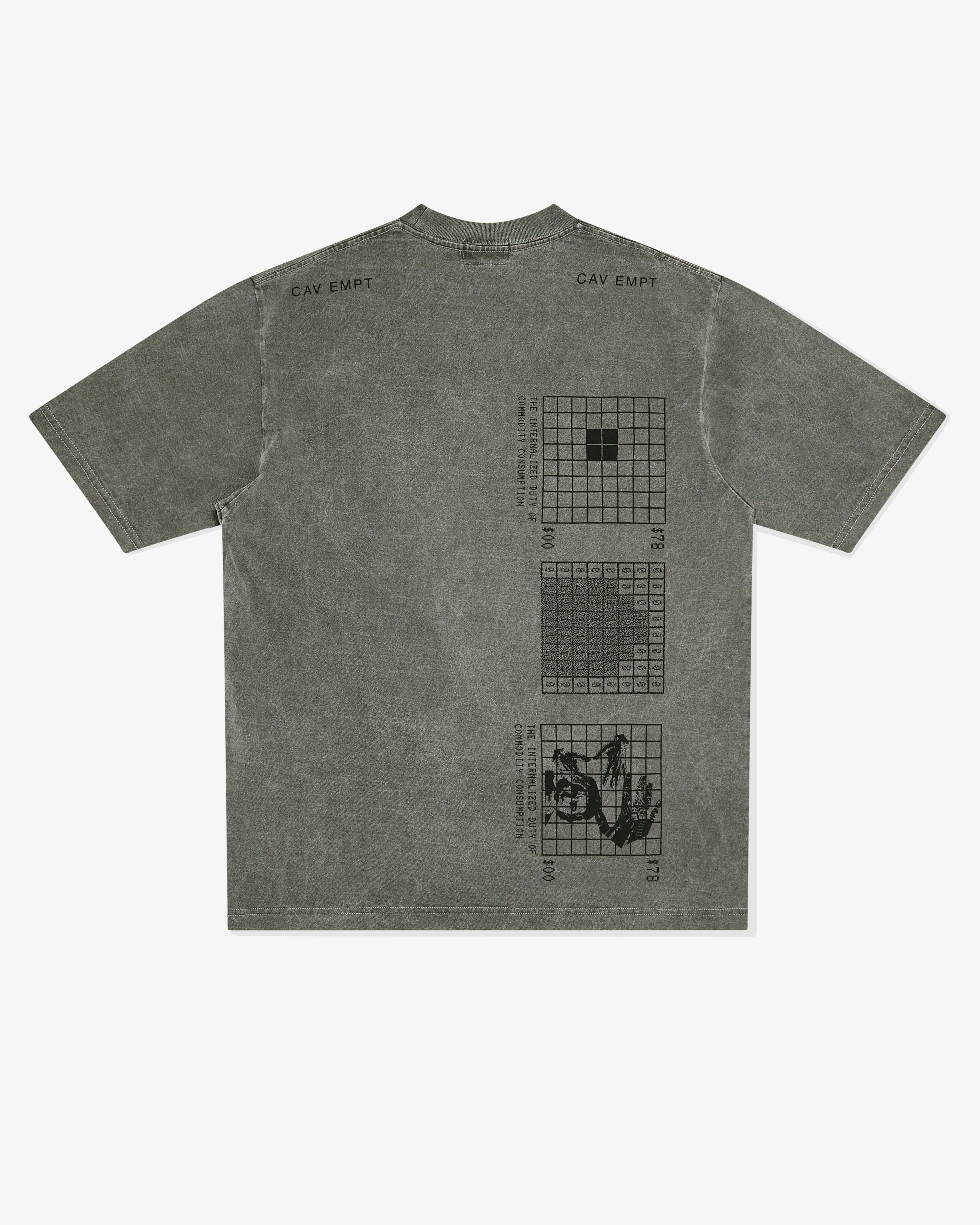 Cav Empt - Men’s Overdye Internalized Duty T-Shirt - (Grey) - Image 2