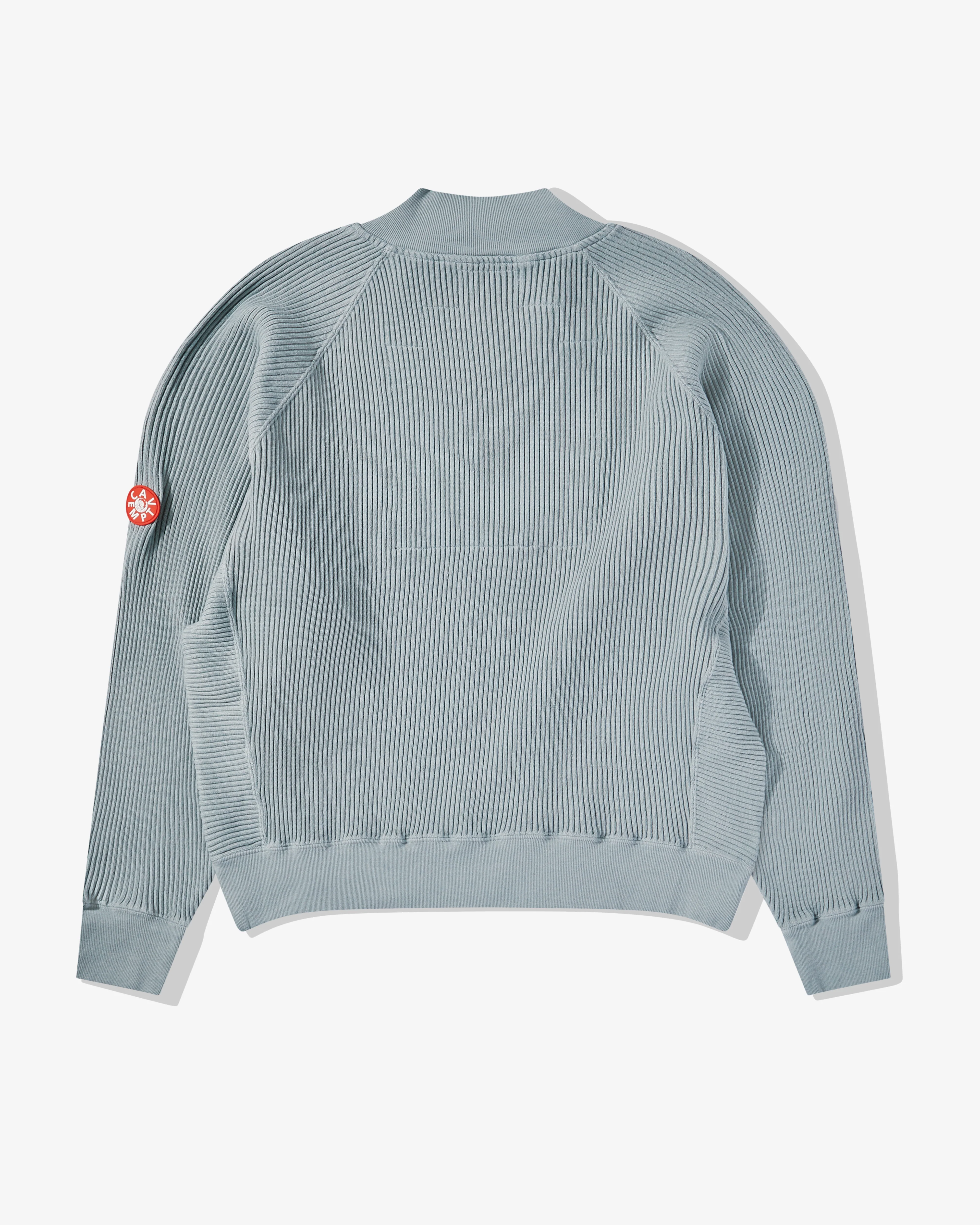 Cav Empt - Men’s Overdye Wide Rib Cut Half Zip - (Grey) - Image 2