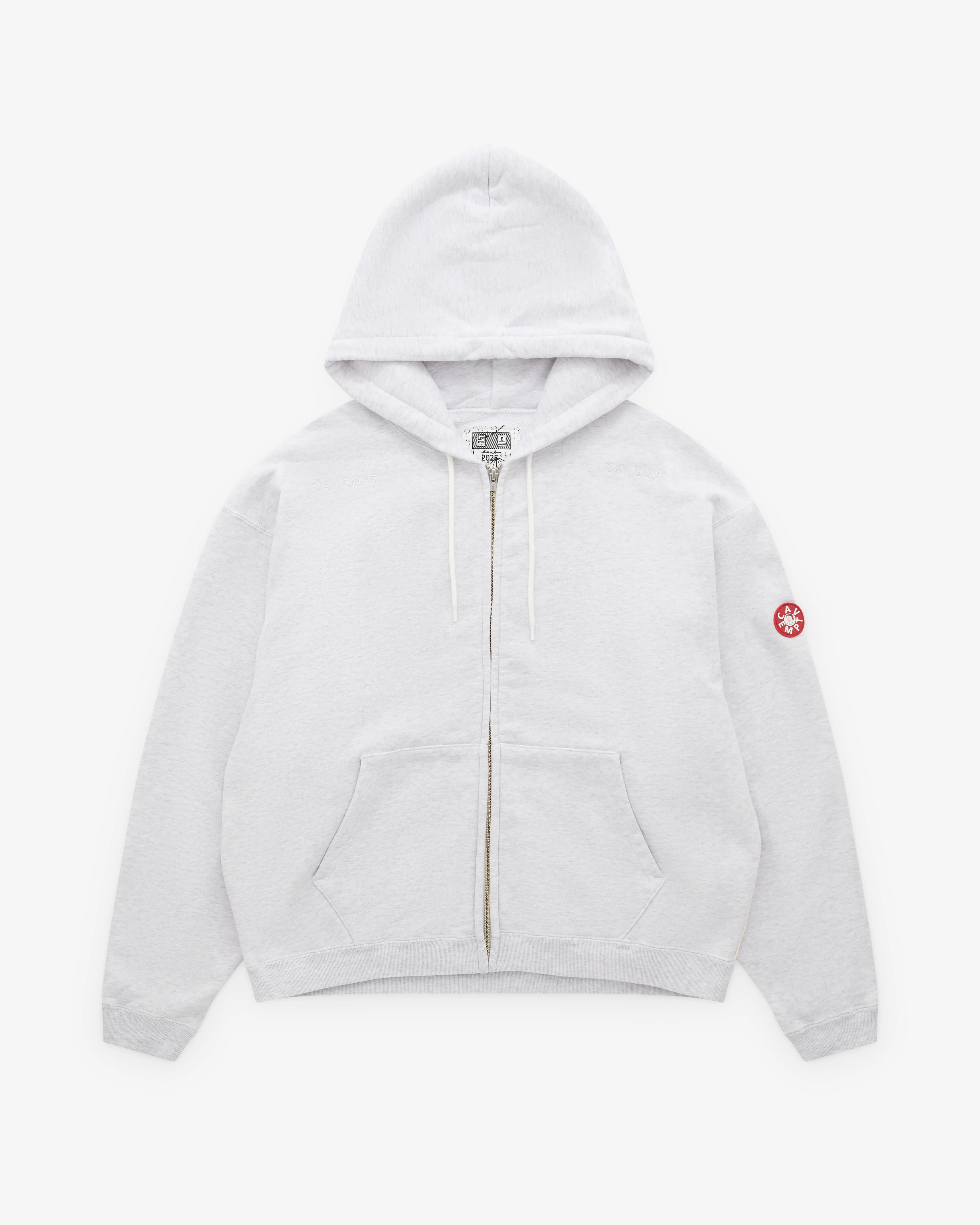 Cav Empt - Men’s Solid Loose Zip Hoody - (Grey)