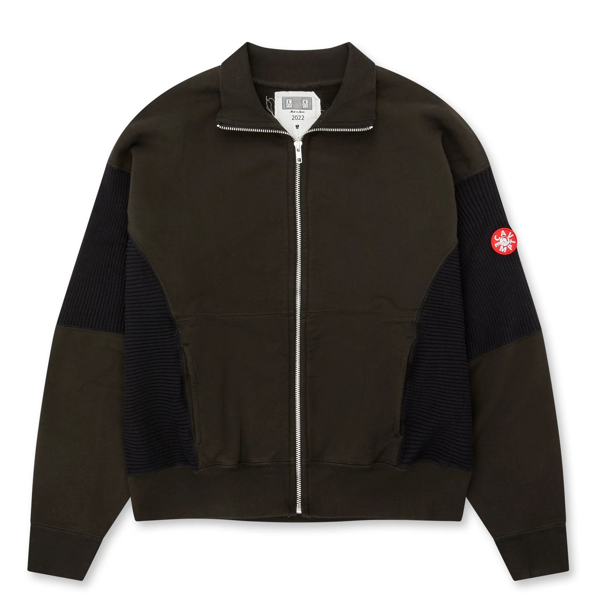 Cav Empt - Wide Rib Cut Zip Sweat - (Black)