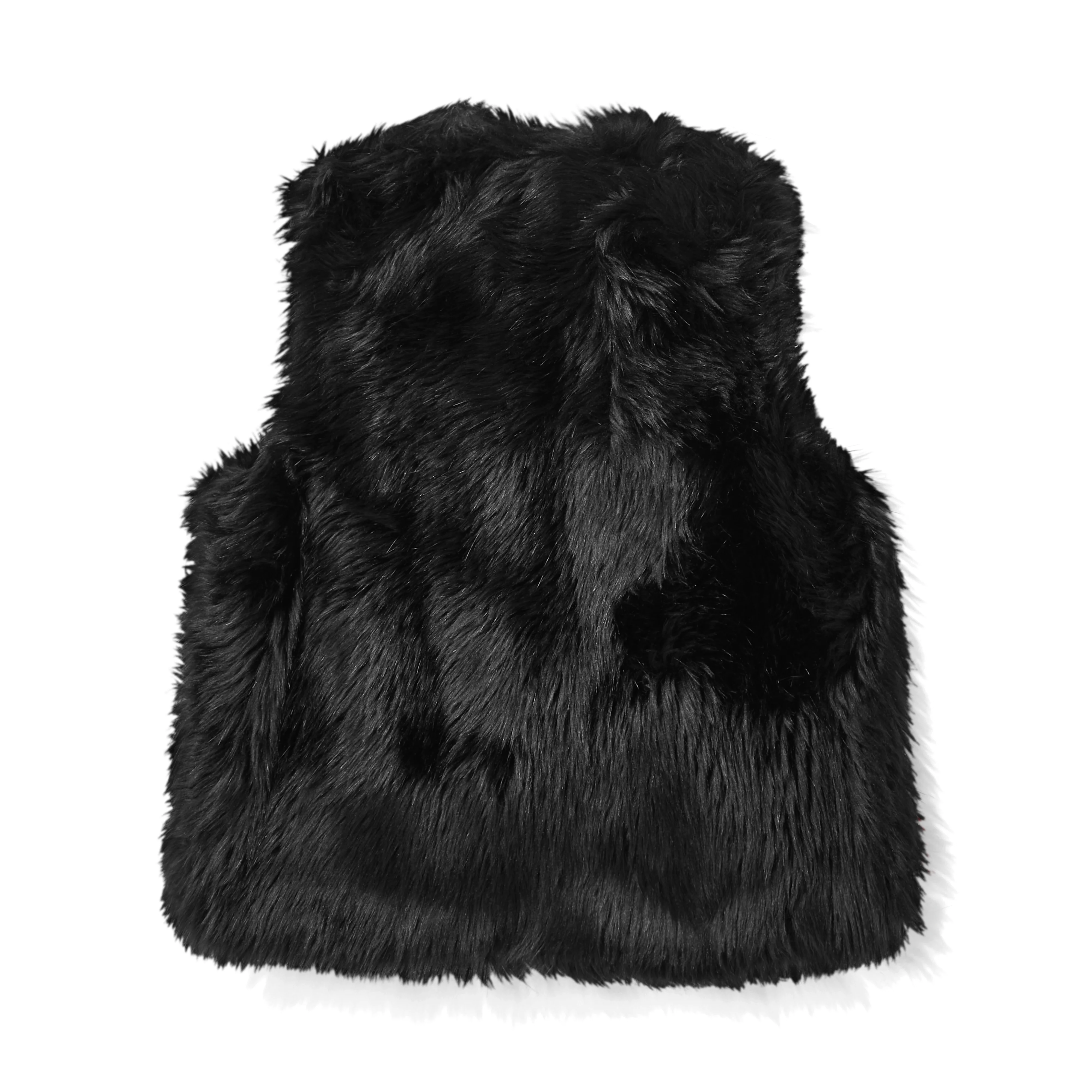 BLACK Comme des Garçons - Faux Fur Sleeveless Vest - (Black) - Image 2