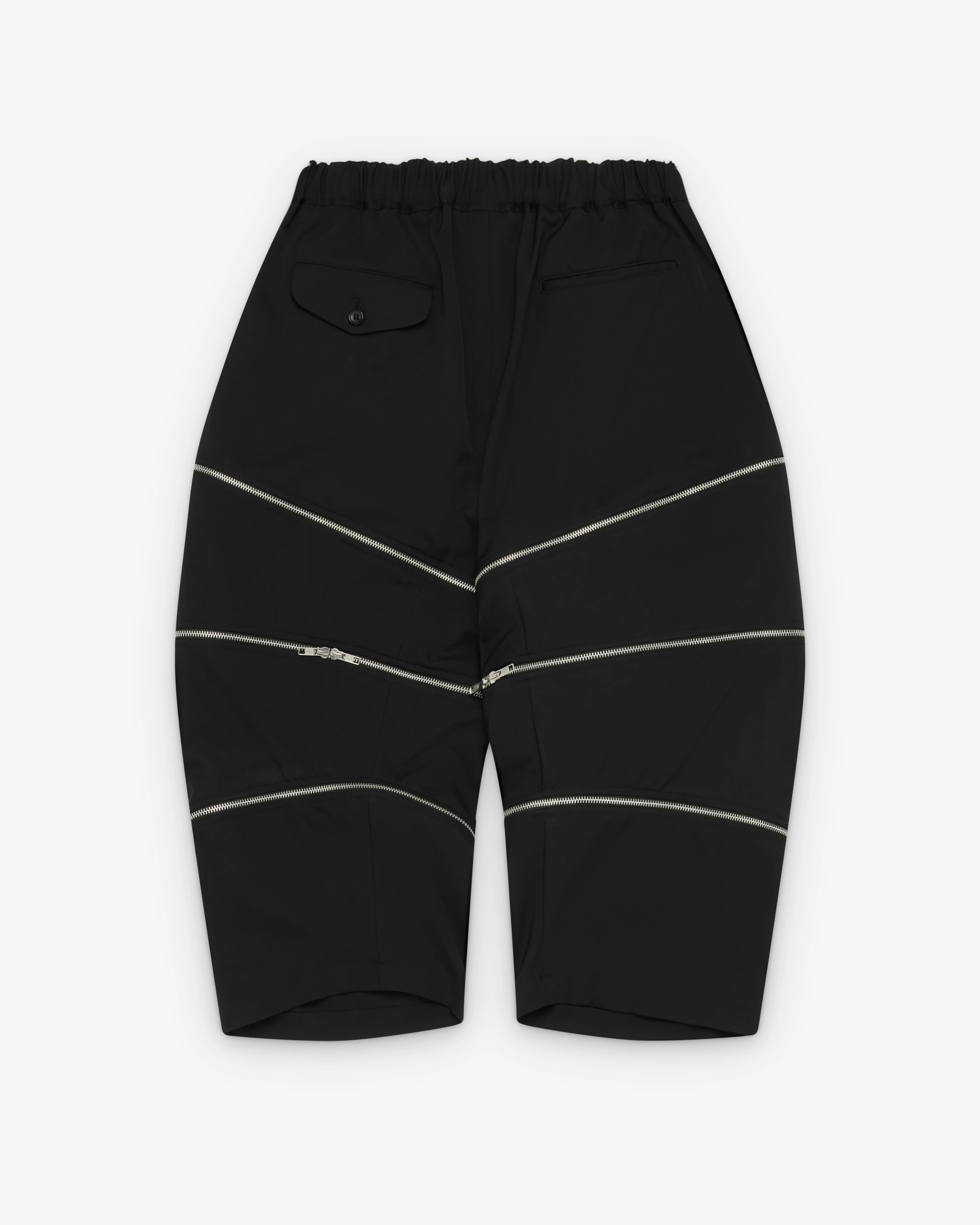 Black Comme des Garçons - Zip Through Trousers - (Black) - Image 2