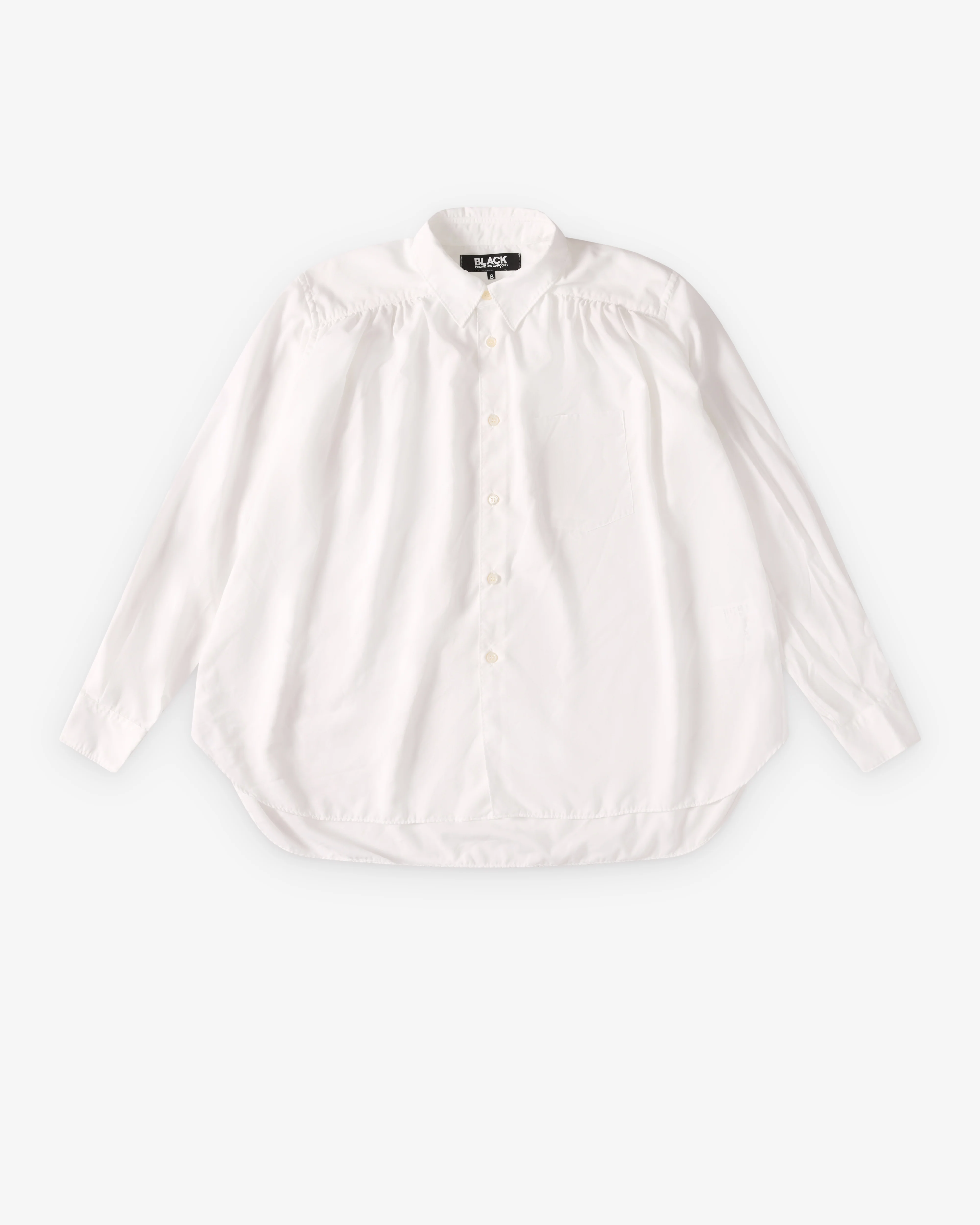Black Comme des Garçons - Pleated Shirt - (White)