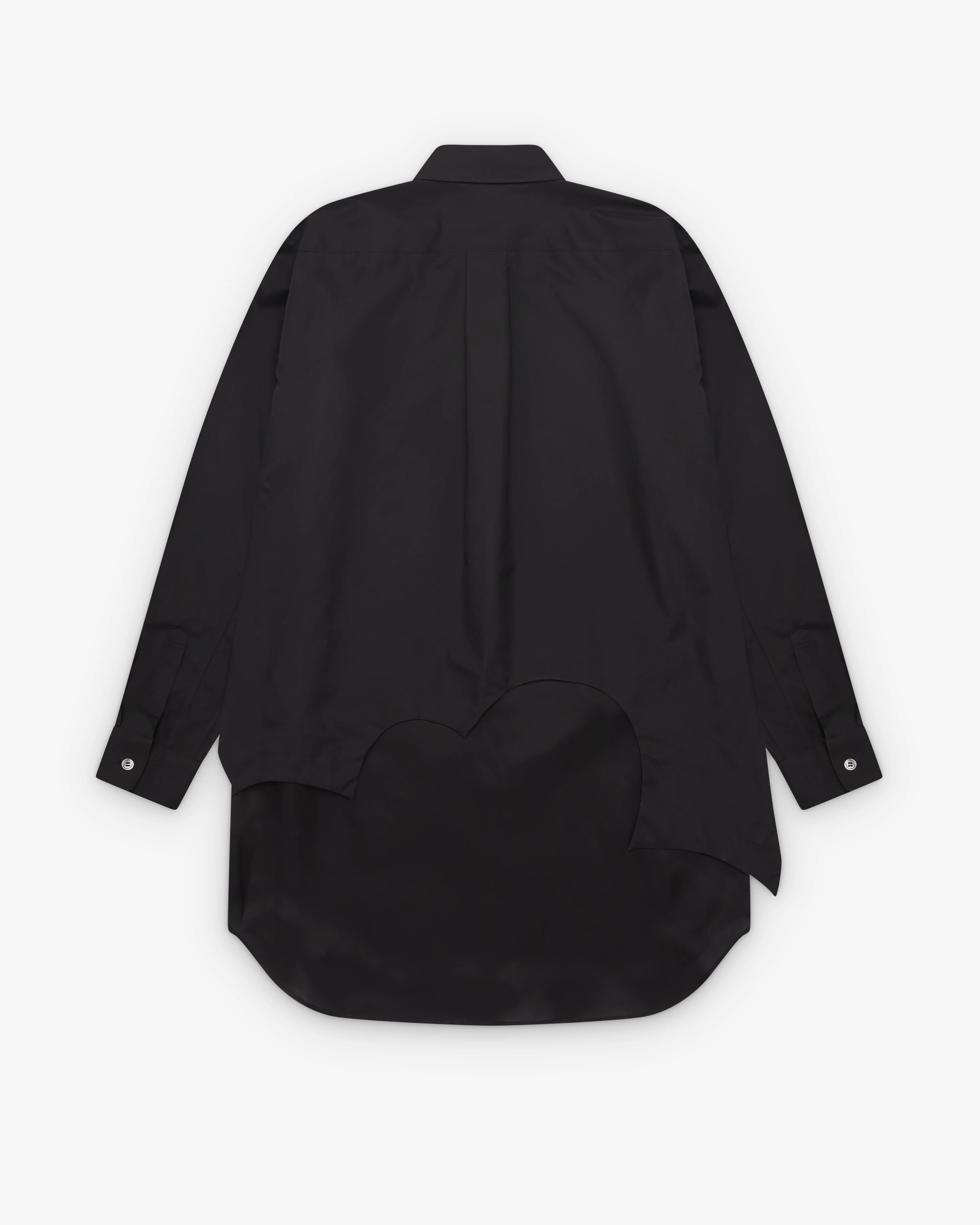Black Comme des Garçons - Double Layer Shirt - (Black) - Image 2