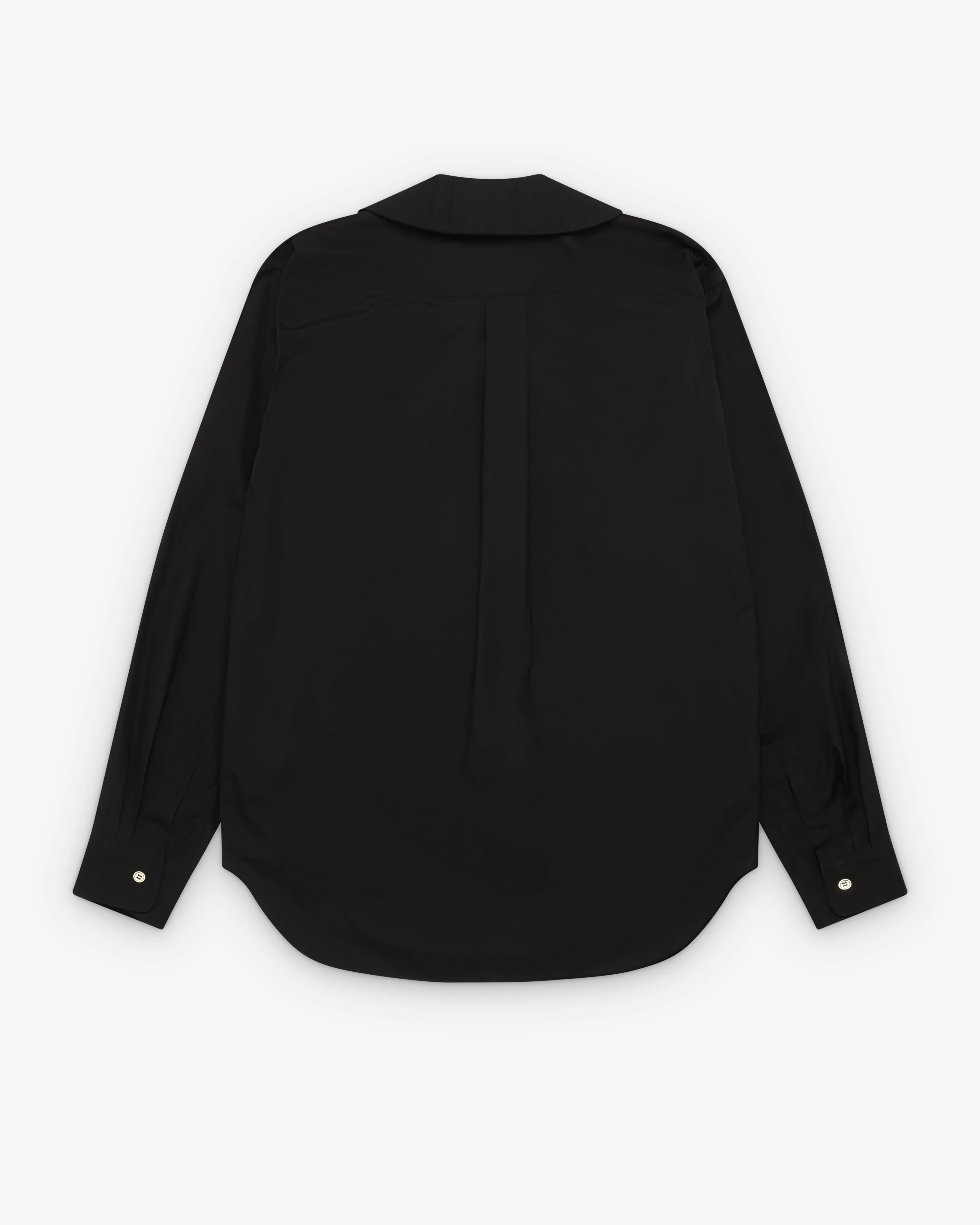 Black Comme des Garçons - Peter Pan Collar Shirt - (Black) - Image 2