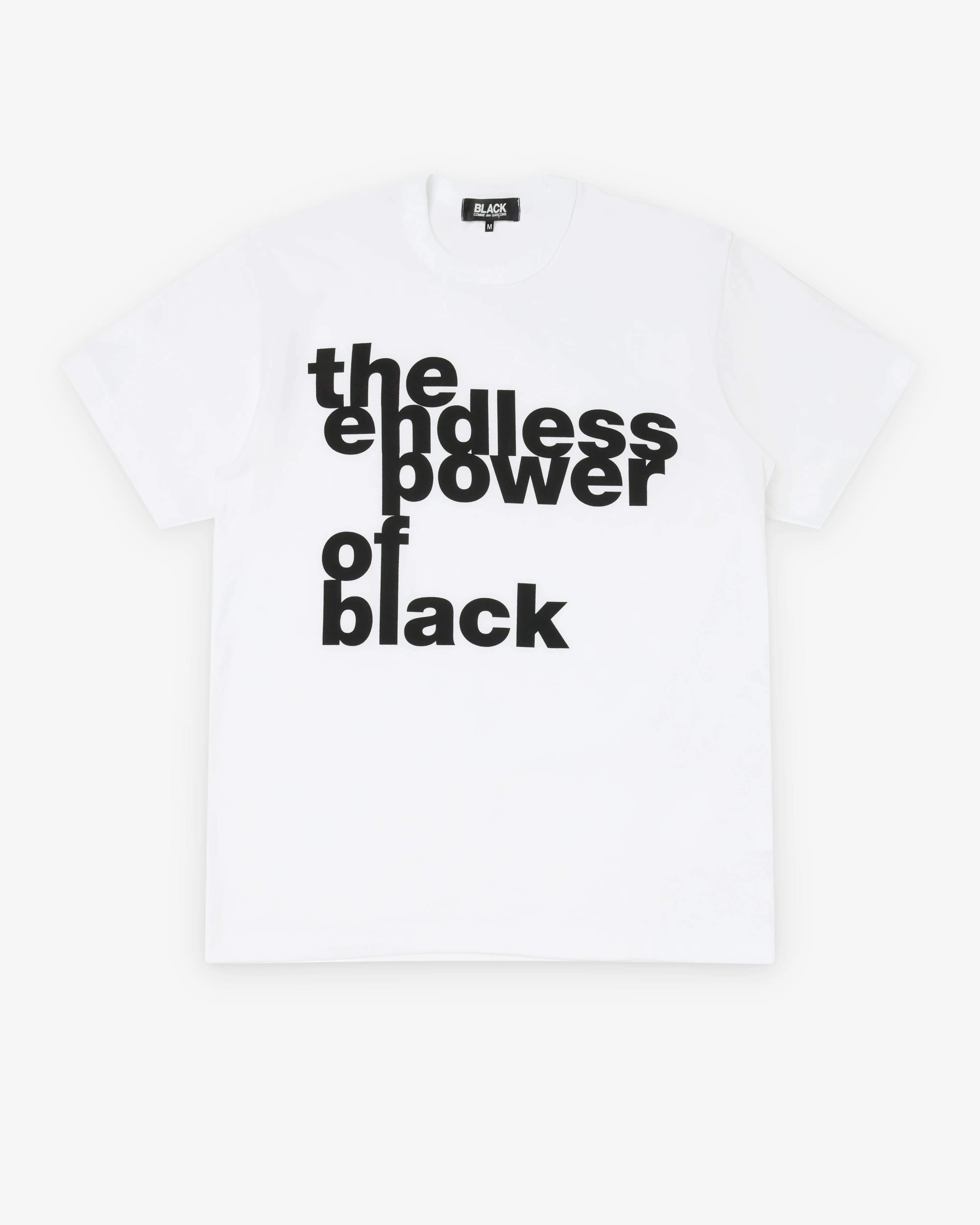 Black Comme des Garçons - Print T-Shirt - (White)