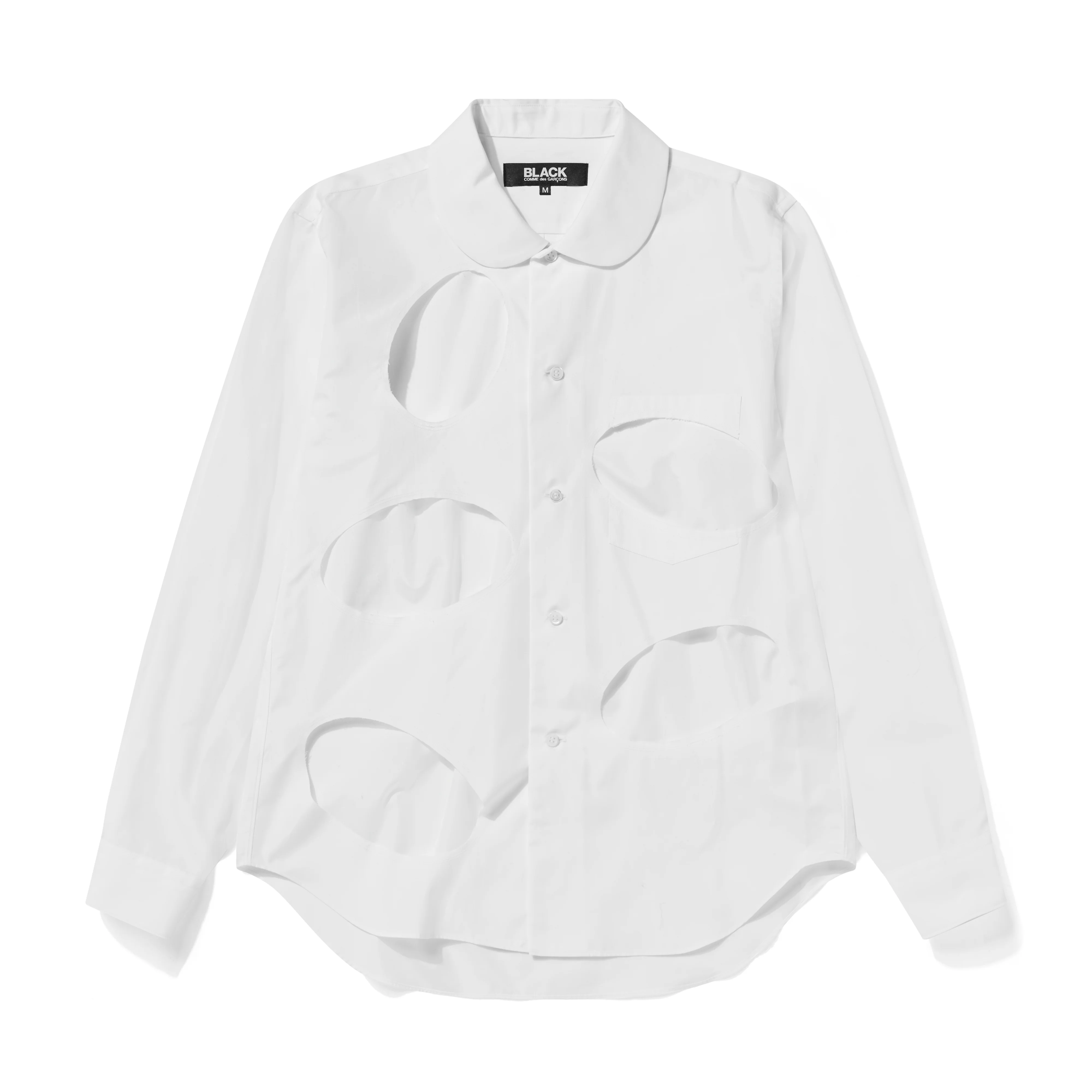 BLACK Comme des Garçons - Cut Out Shirt - (White)
