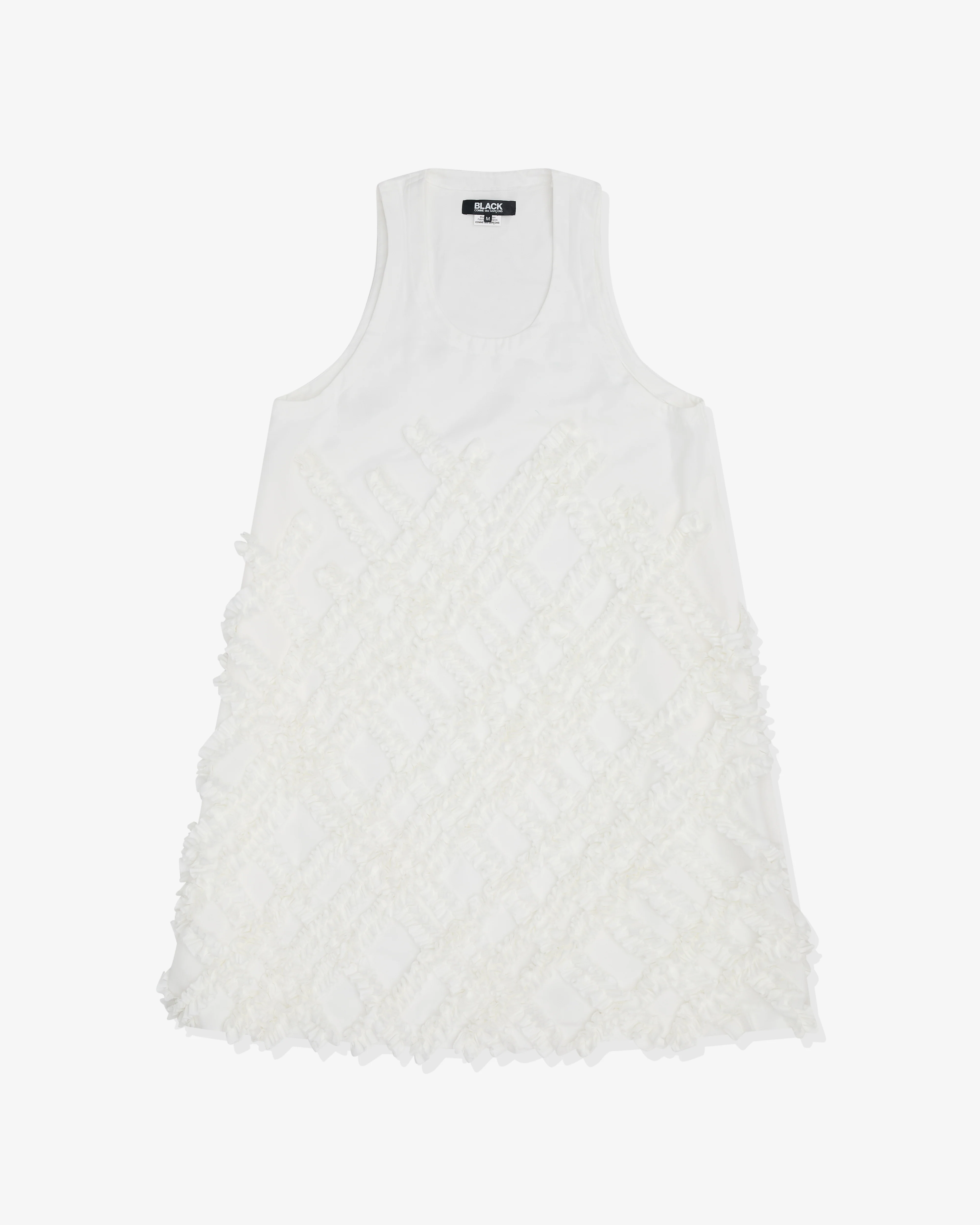 Black Comme des Garçons - Textured Sleeveless Dress - (White)