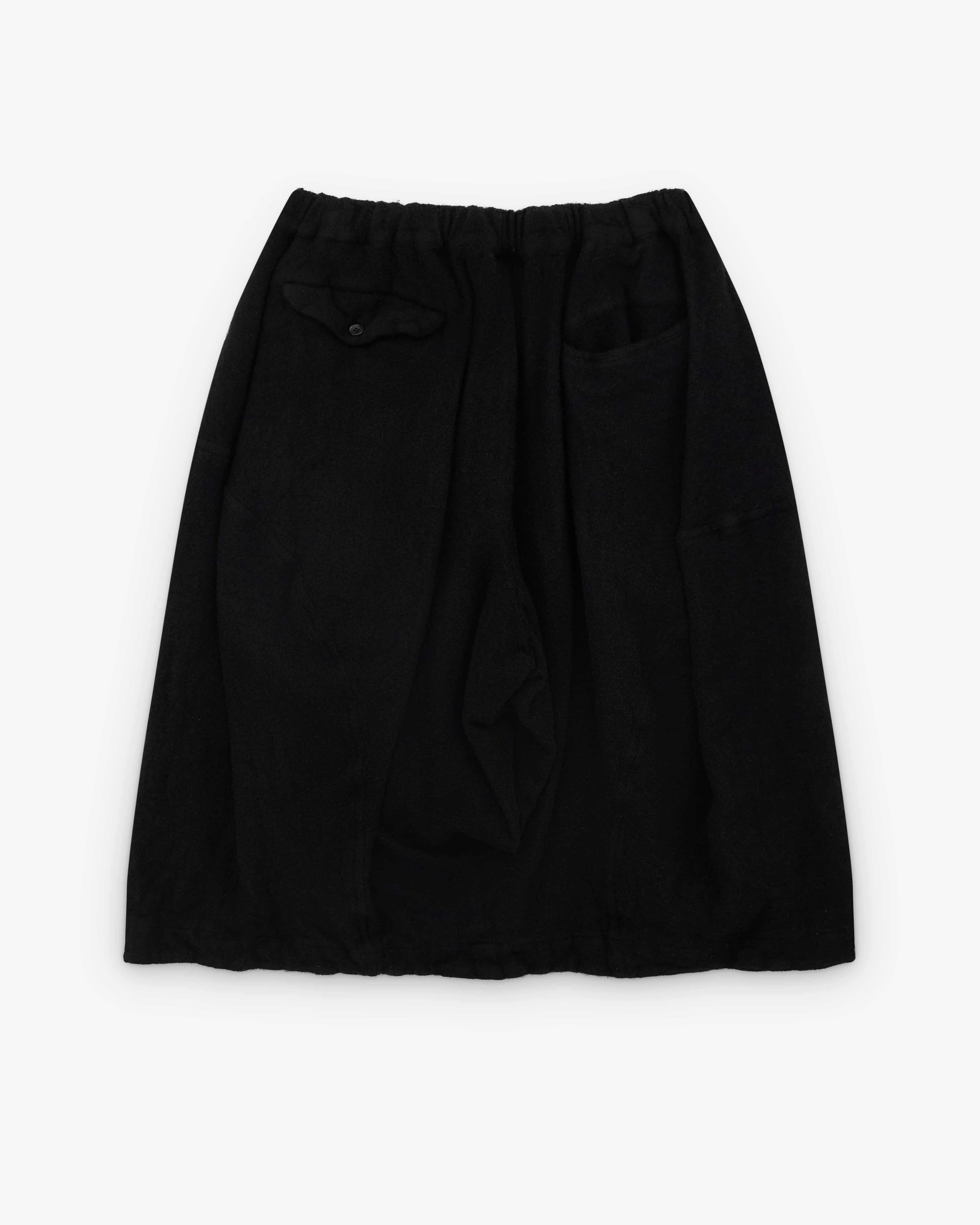 Black Comme des Garçons - Wool A-Line Skirt - (Black) - Image 2