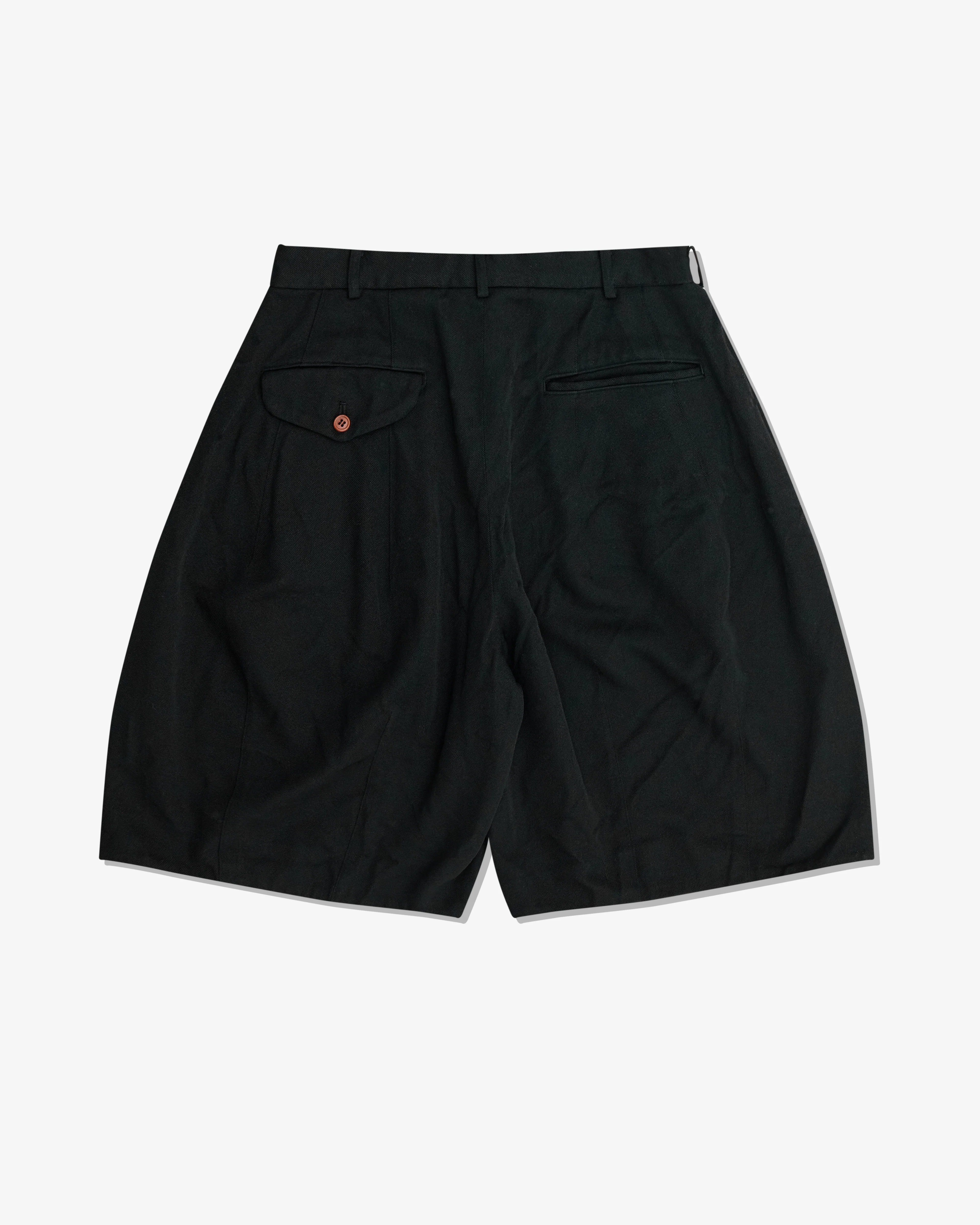 Black Comme des Garçons - Polyester Shorts - (Black) - Image 2