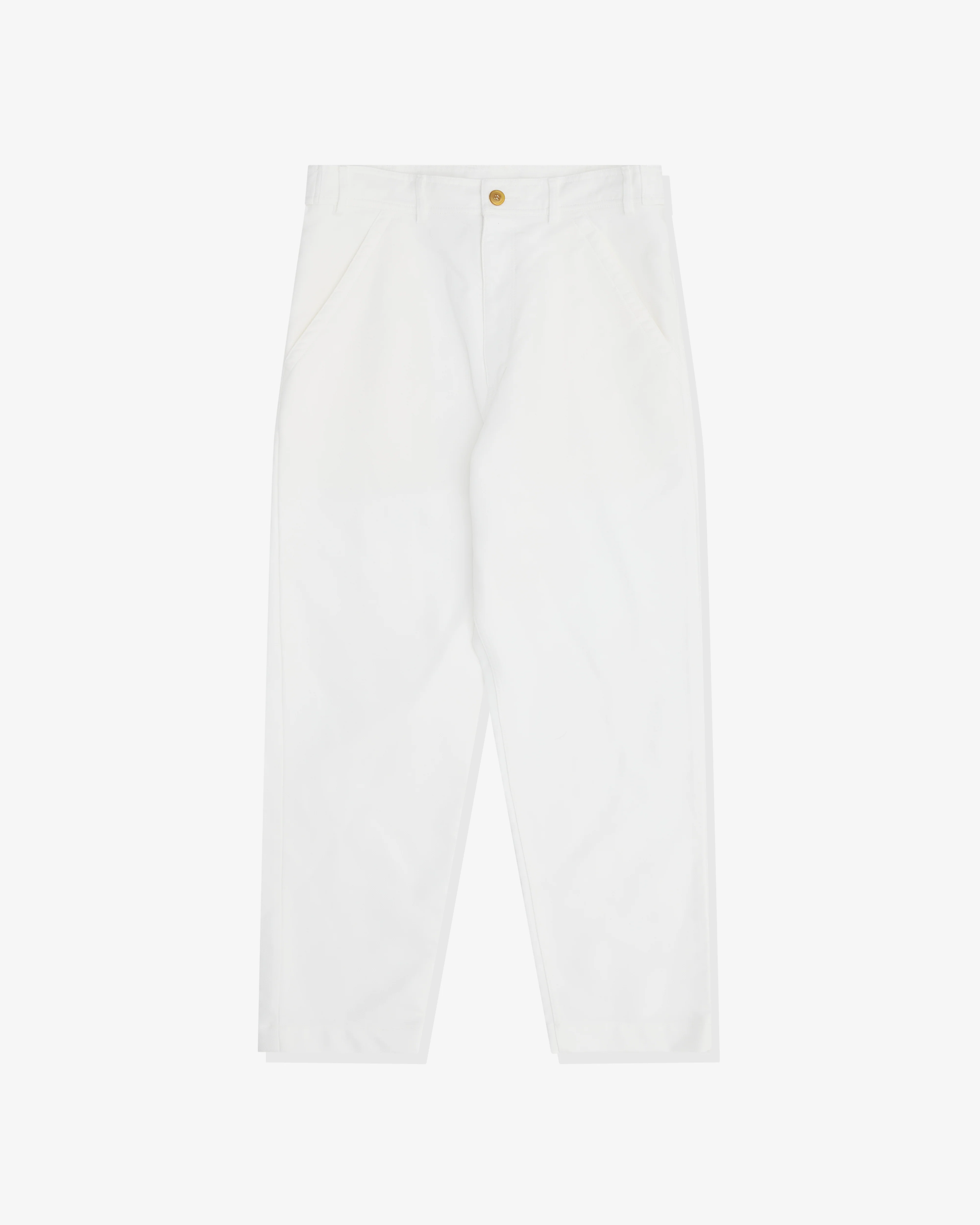 Black Comme des Garçons - Tapered Leg Trouser - (White)