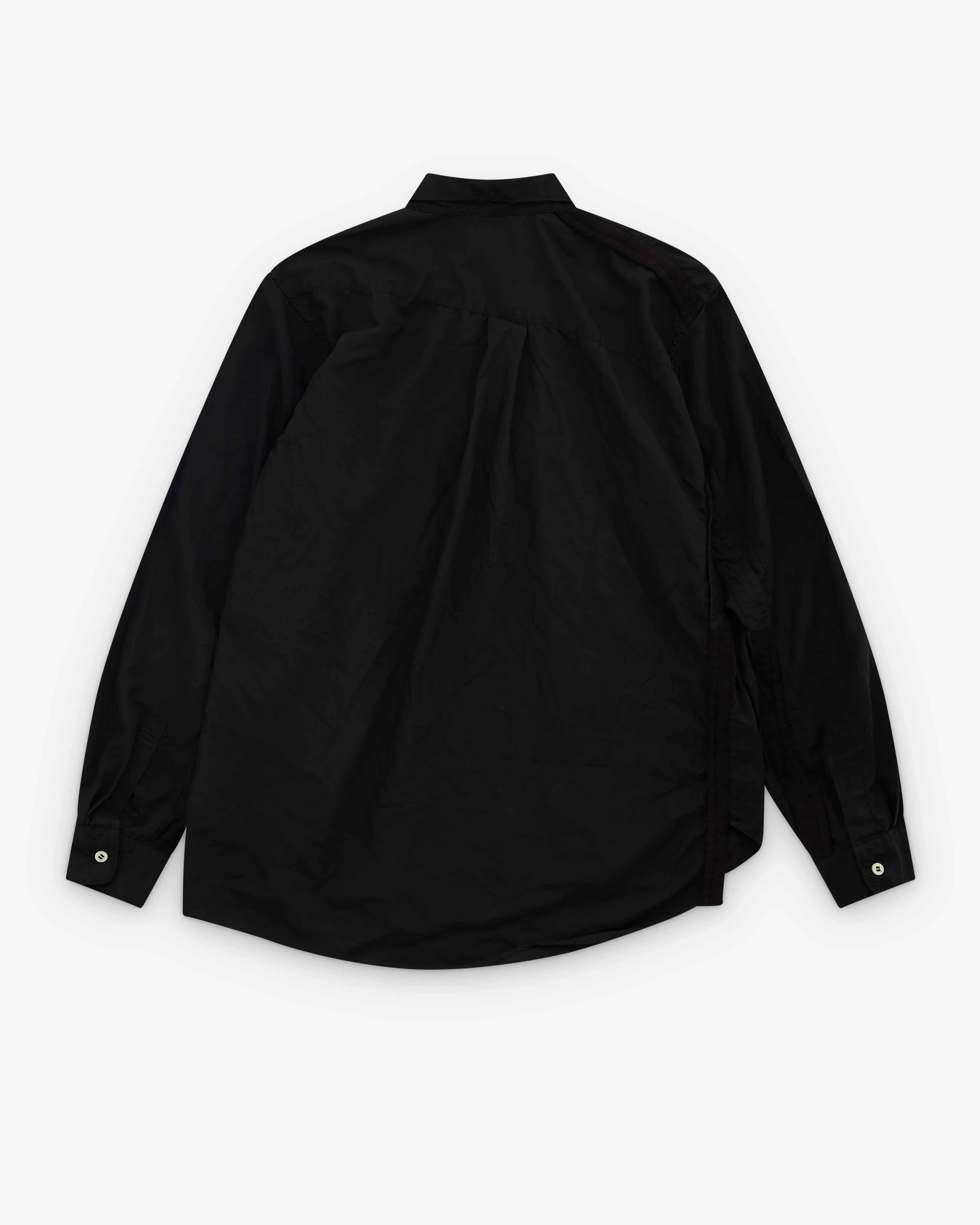 Black Comme des Garçons - Asymmetric Shirt - (Black) - Image 2