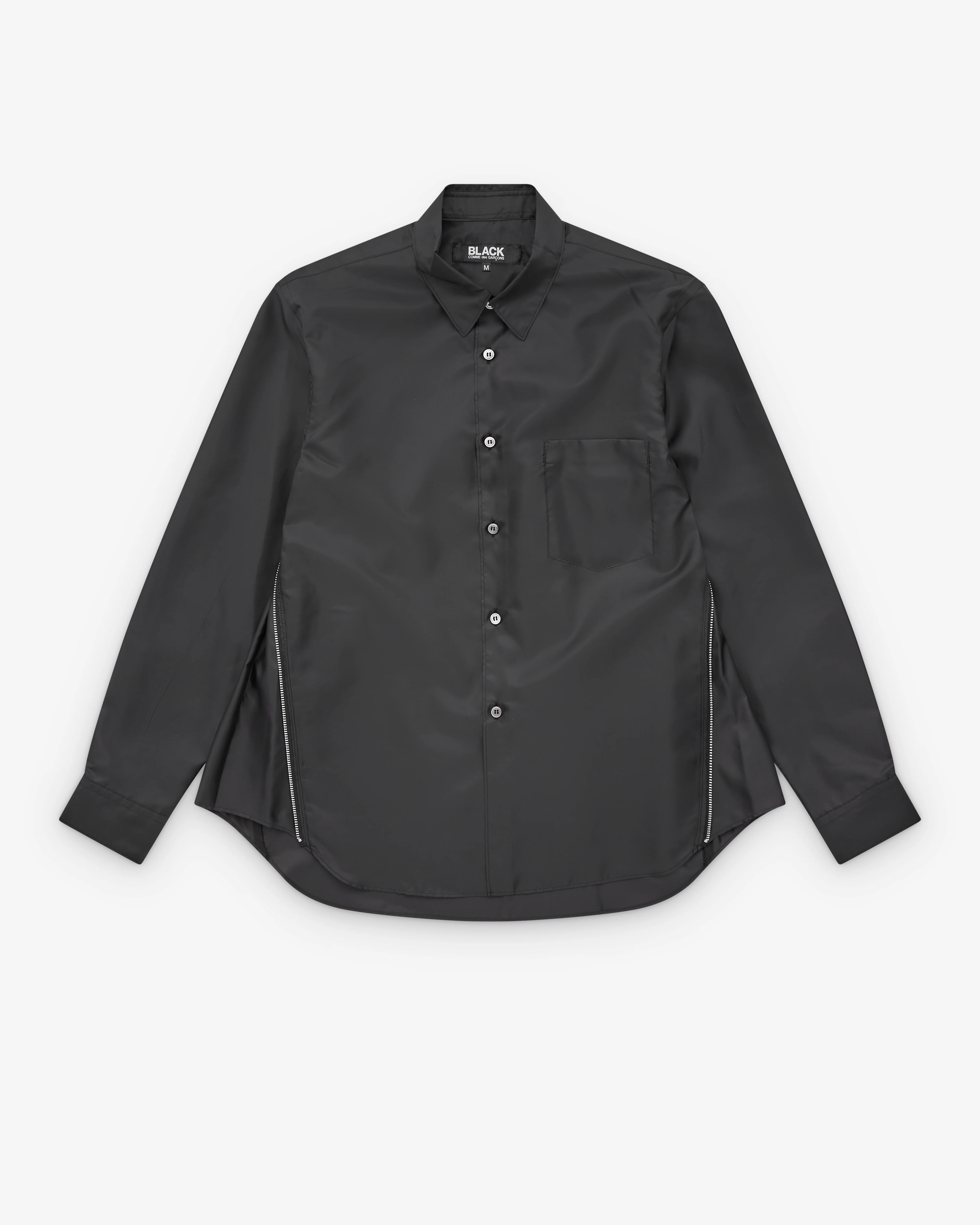 Black Comme des Garçons - Zip Side Seam Shirt - (Black)