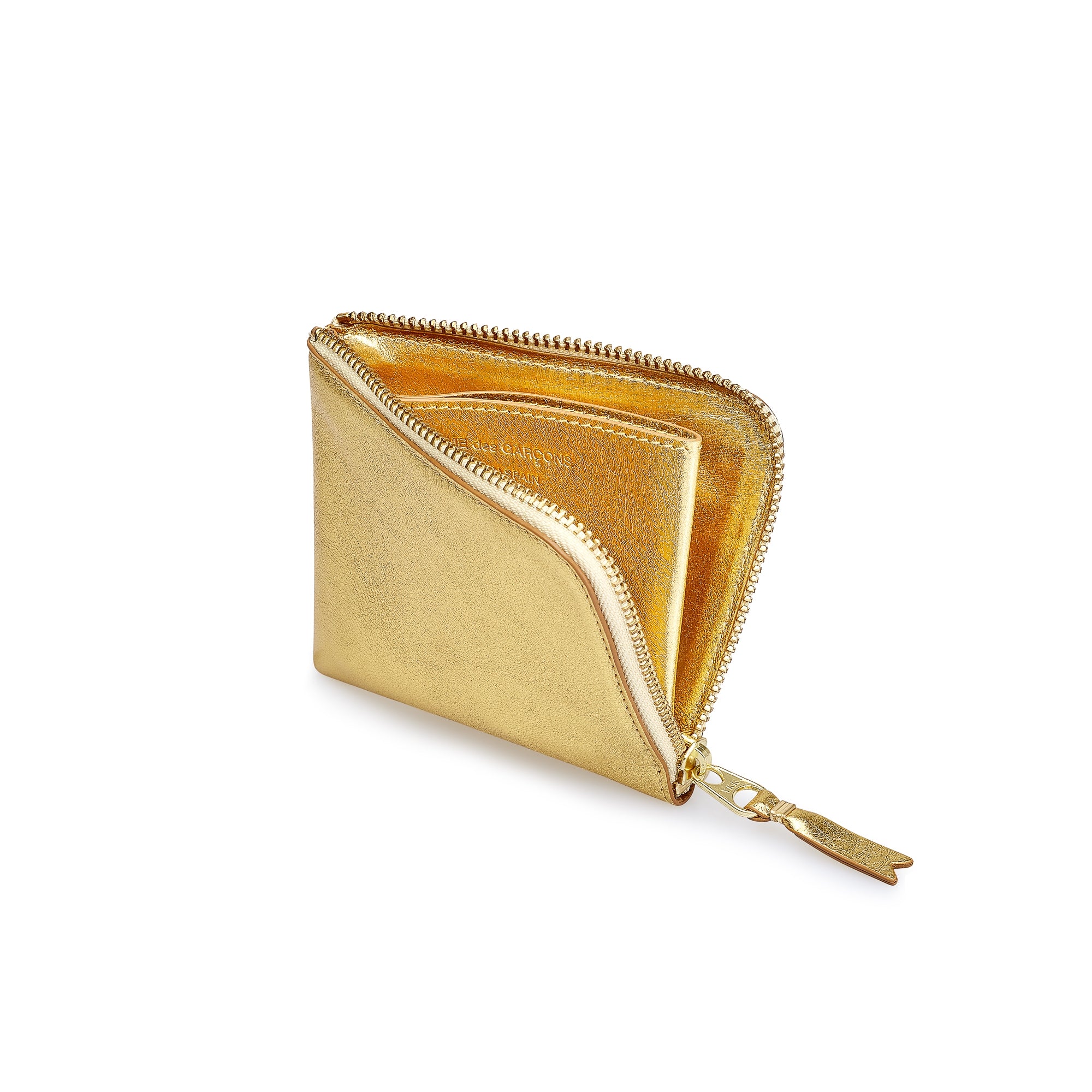 CDG Wallet - Gold Zip Around Wallet - (SA3100G) - Image 2