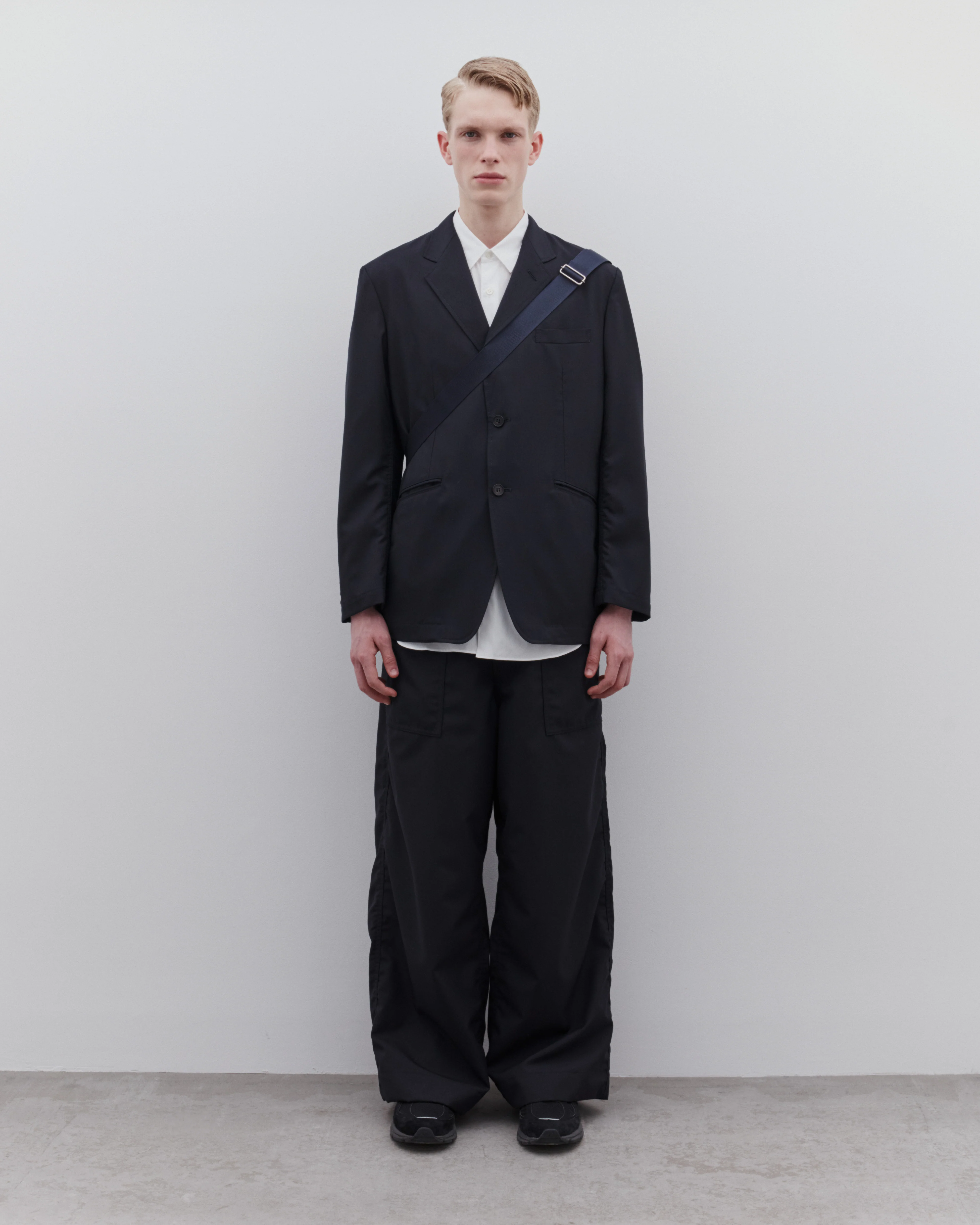 CDG Homme - Men’s Tropical Wool Jacket - (Navy) - Image 5