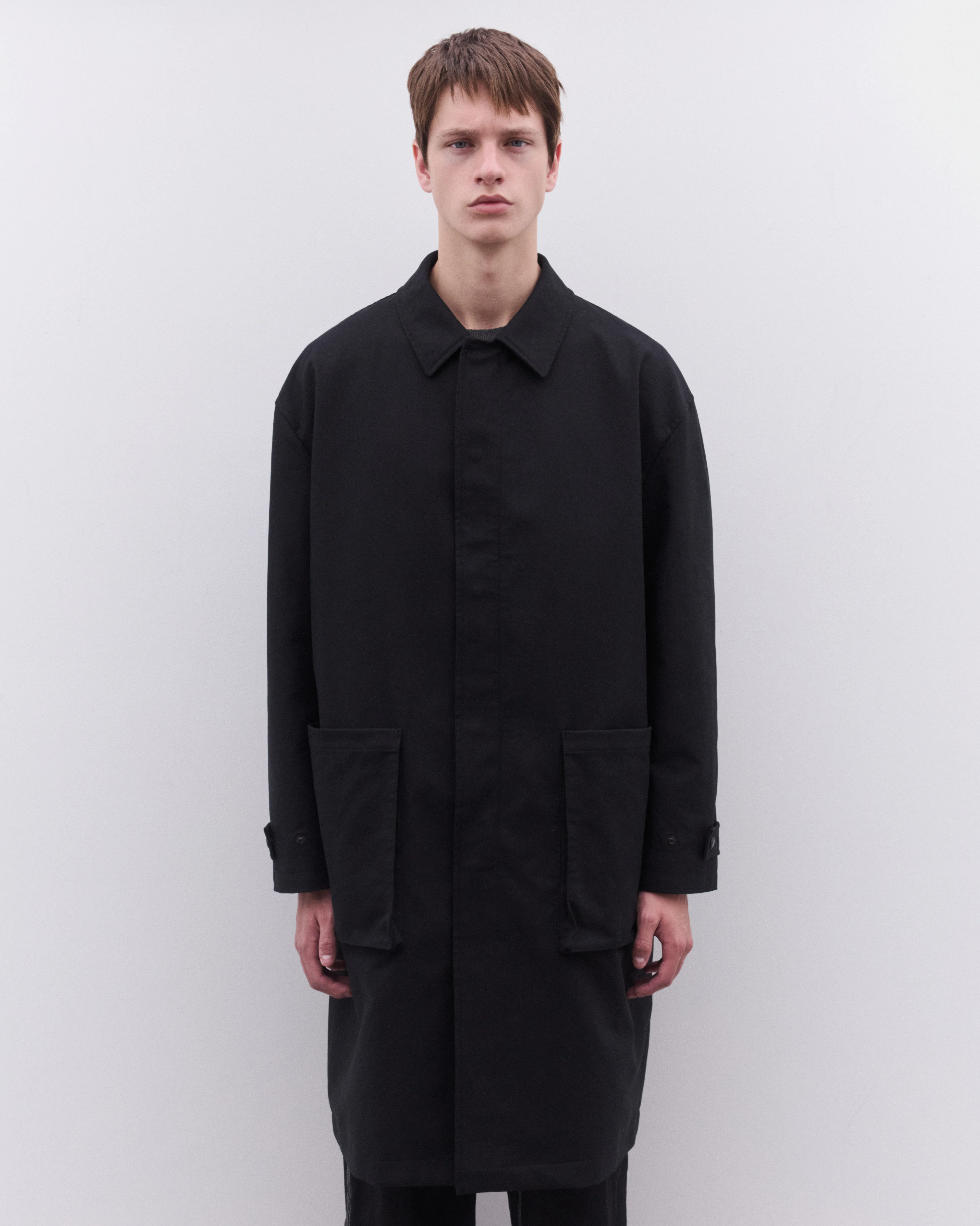CDG Homme - Men's Car Coat - (Black) - Image 3