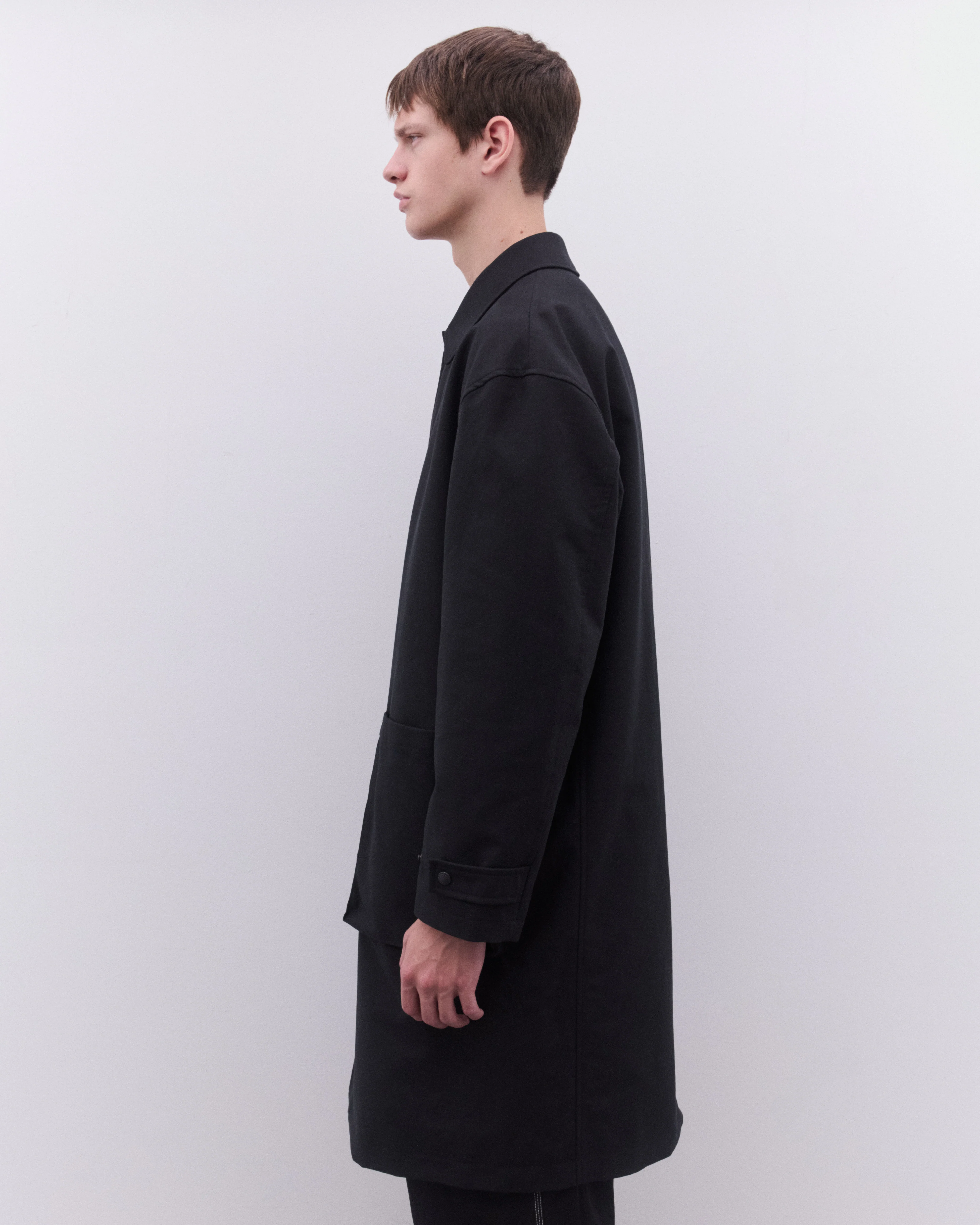 CDG Homme - Men's Car Coat - (Black) - Image 4