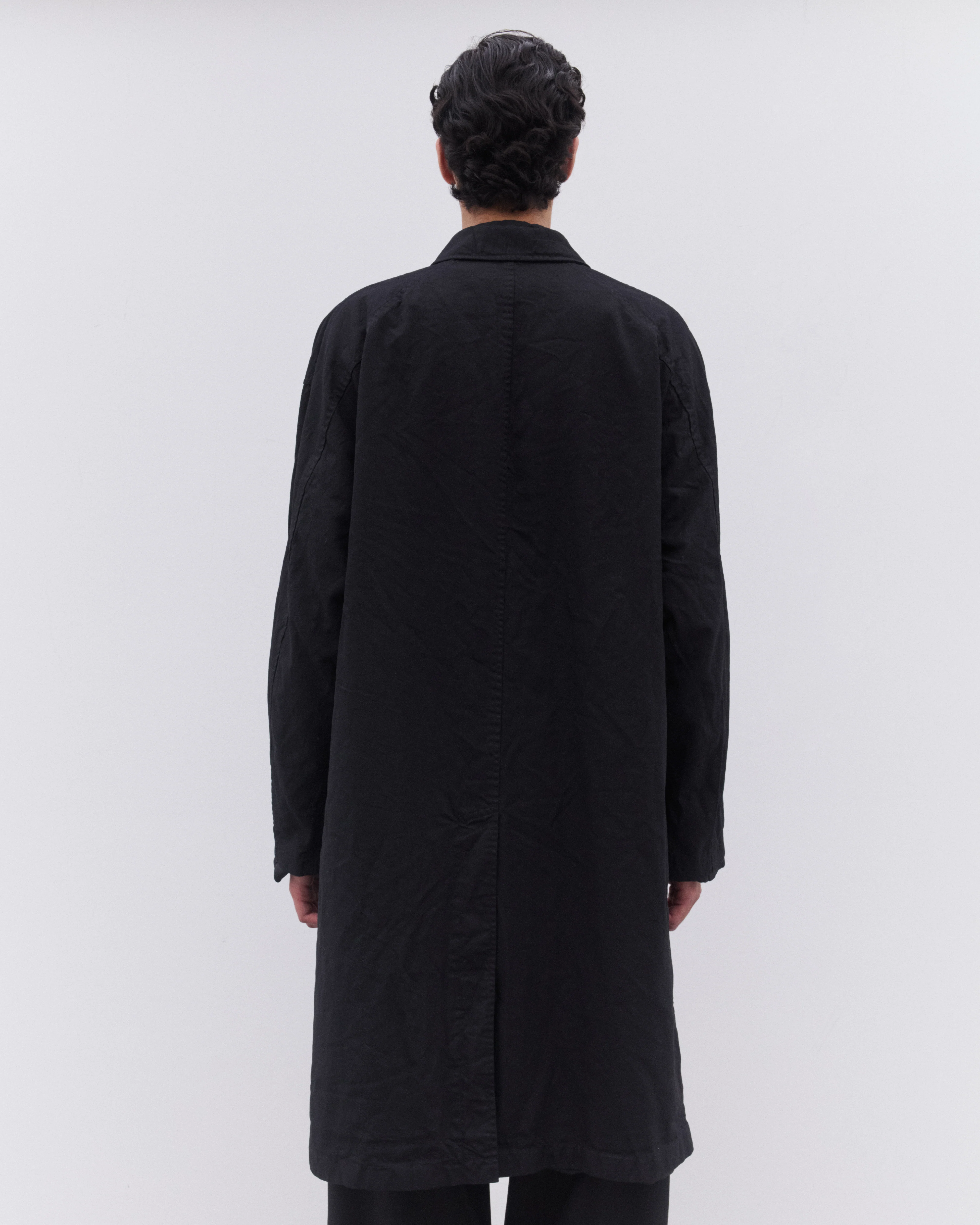 CDG Homme - Men’s Garment Dyed Coat - (Black) - Image 4