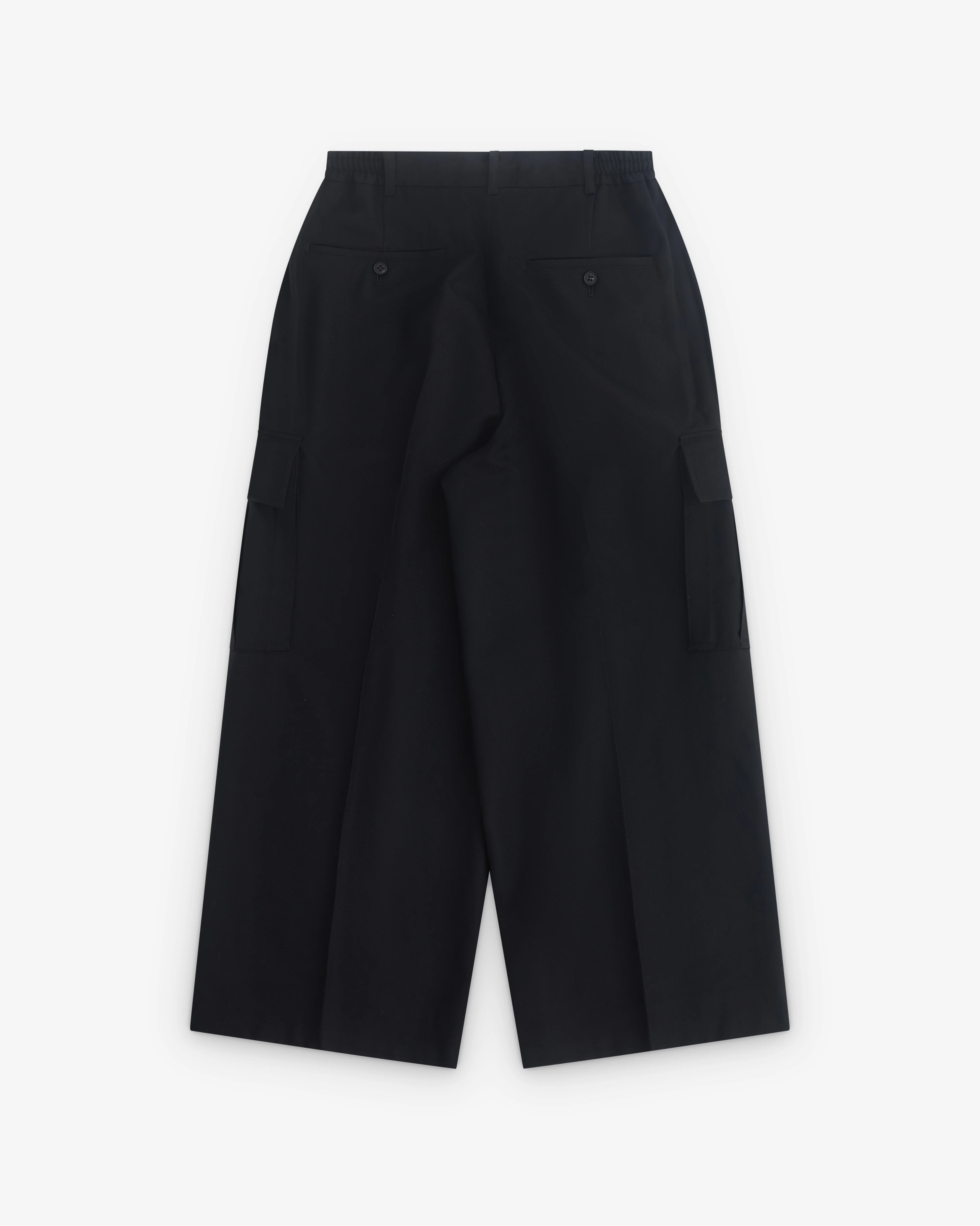 CDG Homme - Men’s Wide Pleated Trousers - (Black) - Image 2