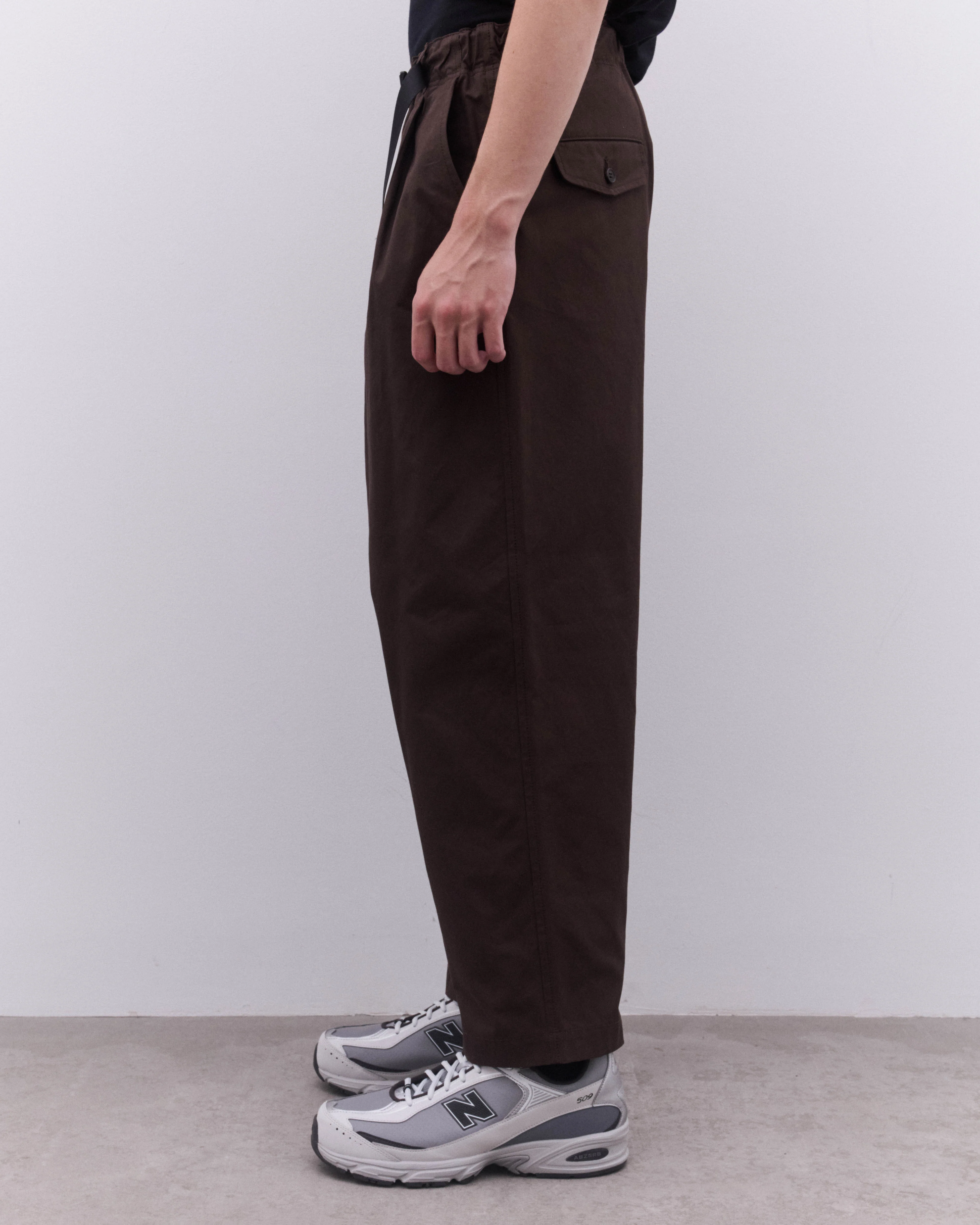 CDG Homme - Men’s Clip Buckle Trouser - (Brown) - Image 4