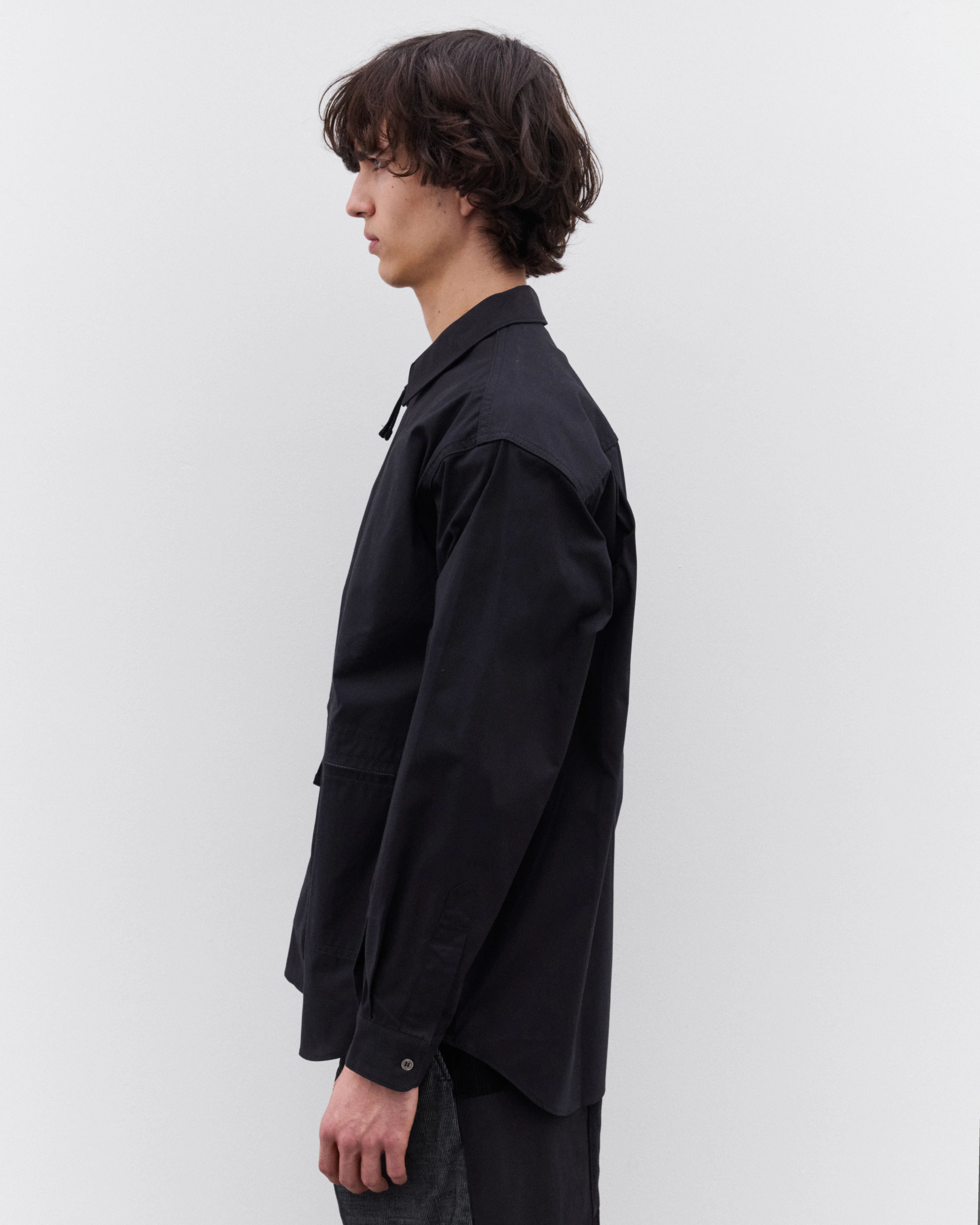 CDG Homme - Men’s Zip Shirt - (Black) - Image 3