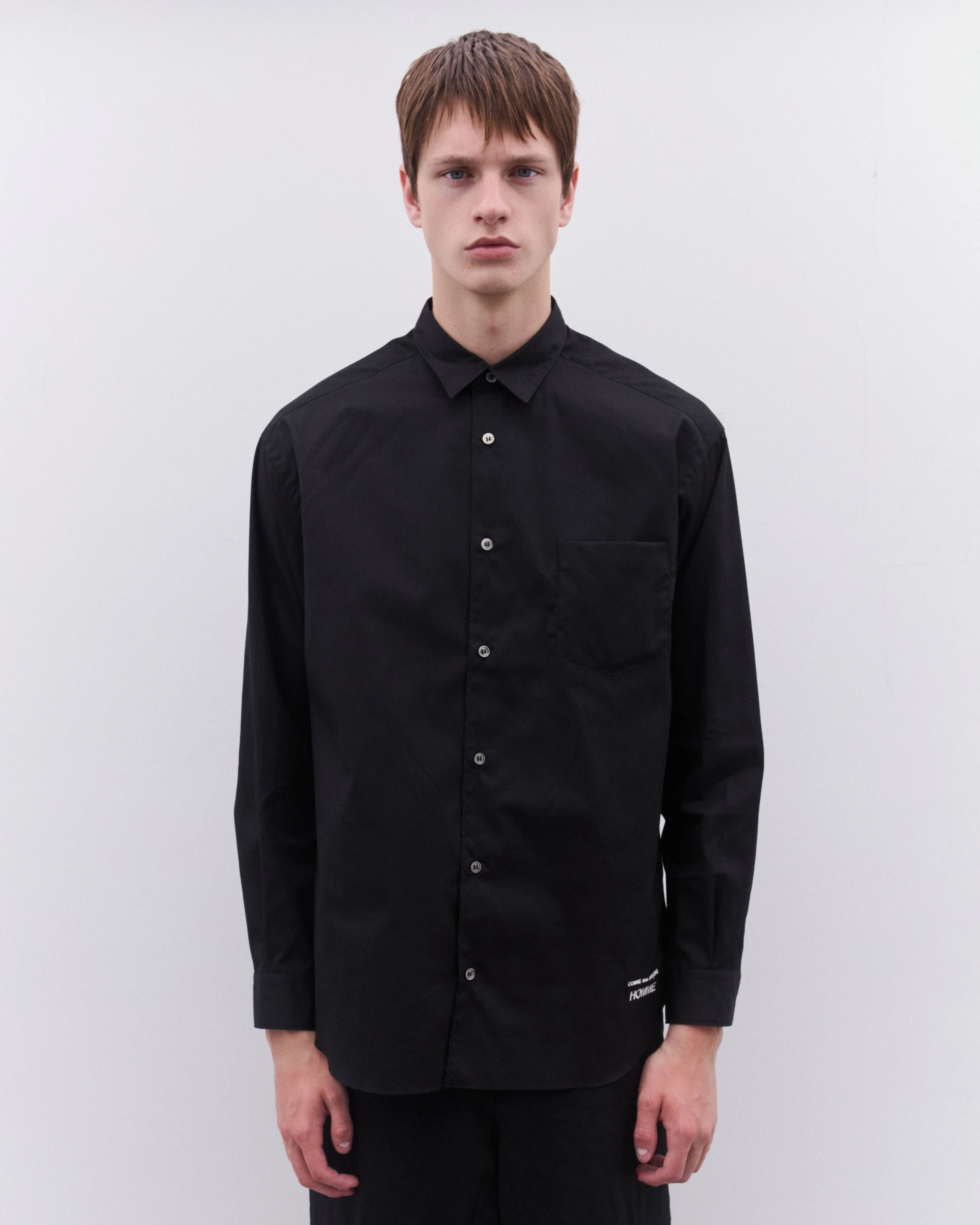 CDG Homme - Men’s Logo Shirt - (Black) - Image 2