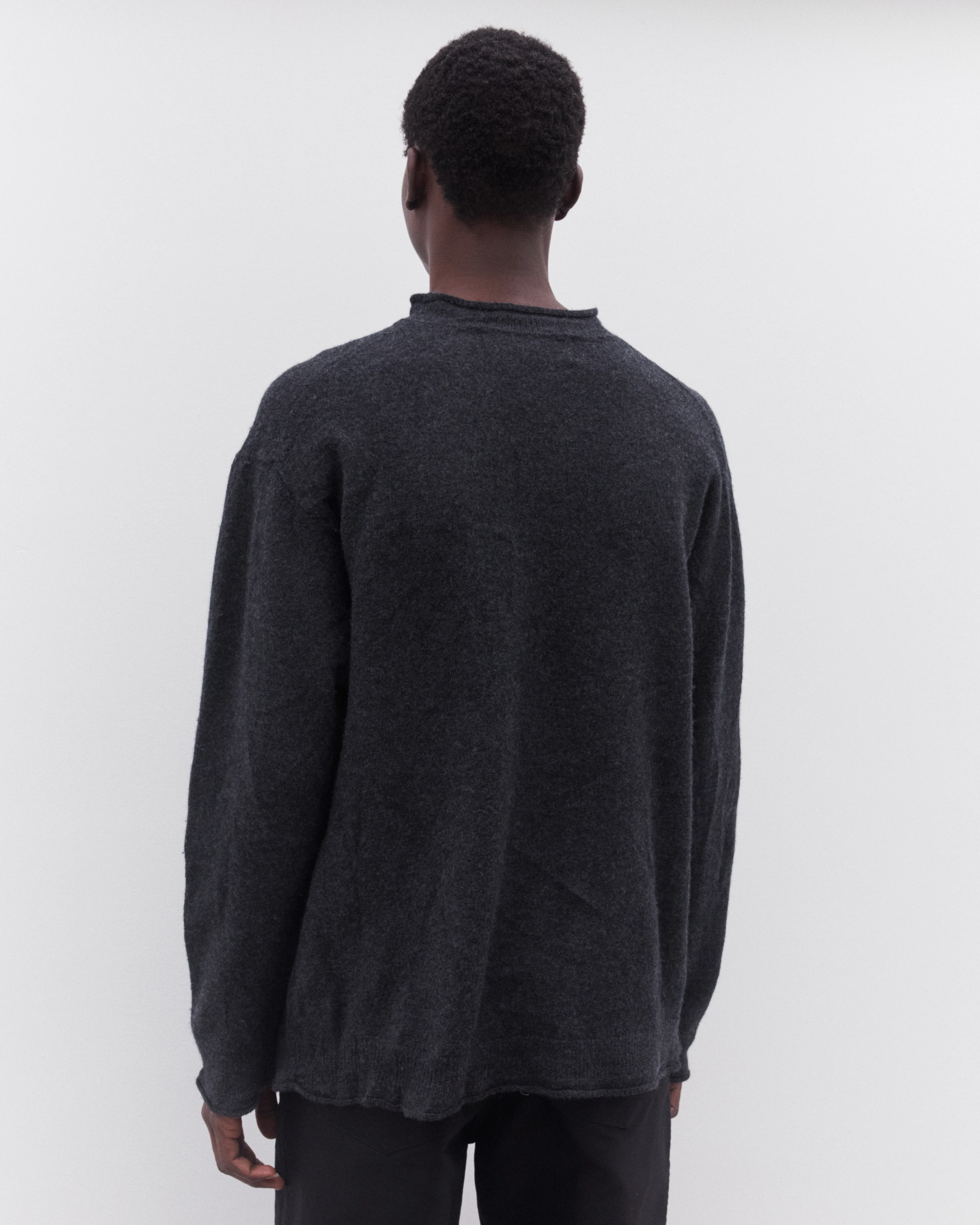CDG Homme - Men’s Roll Neck Sweater - (Grey) - Image 5