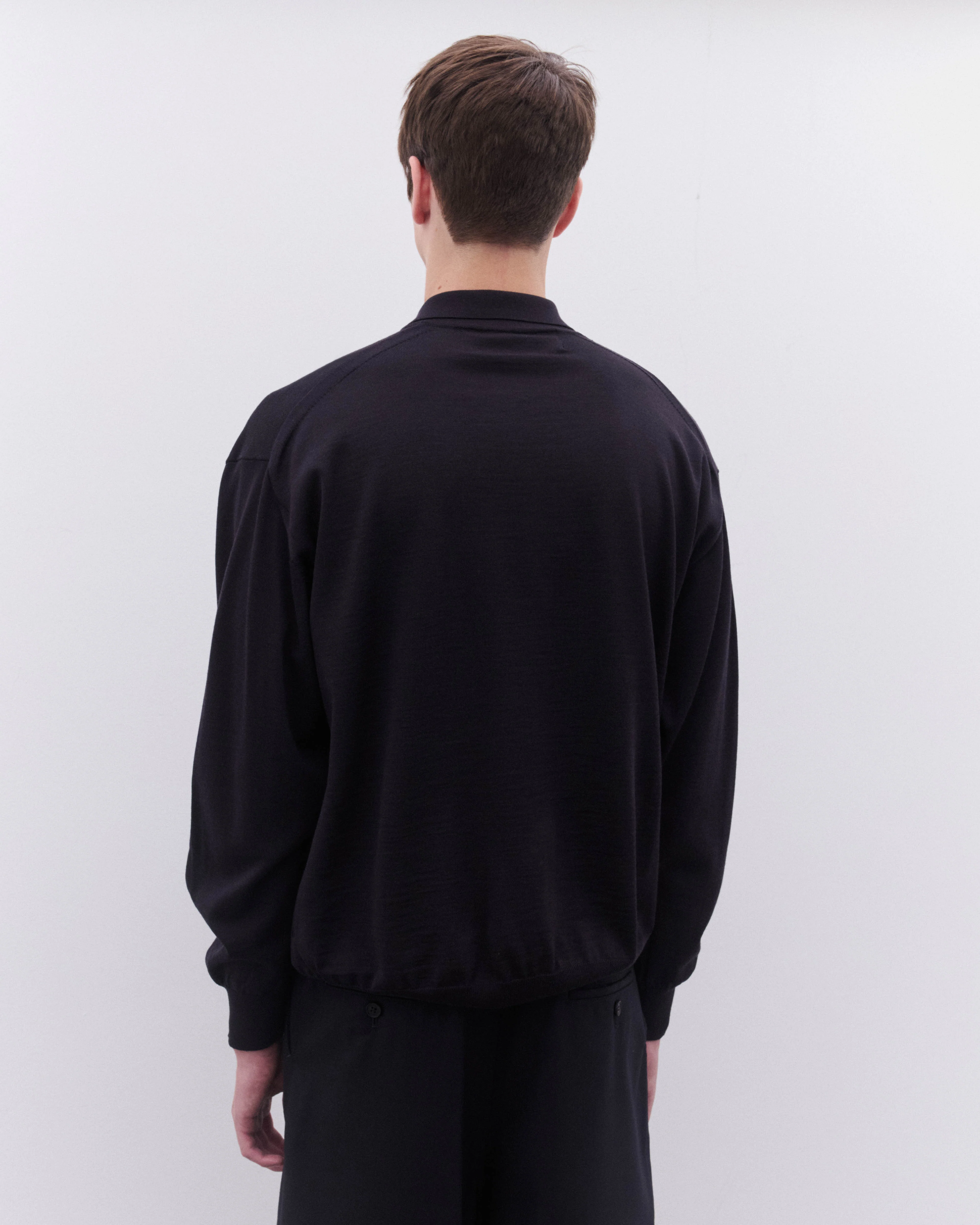 CDG Homme - Men’s Polo Knit Sweater - (Slate) - Image 5