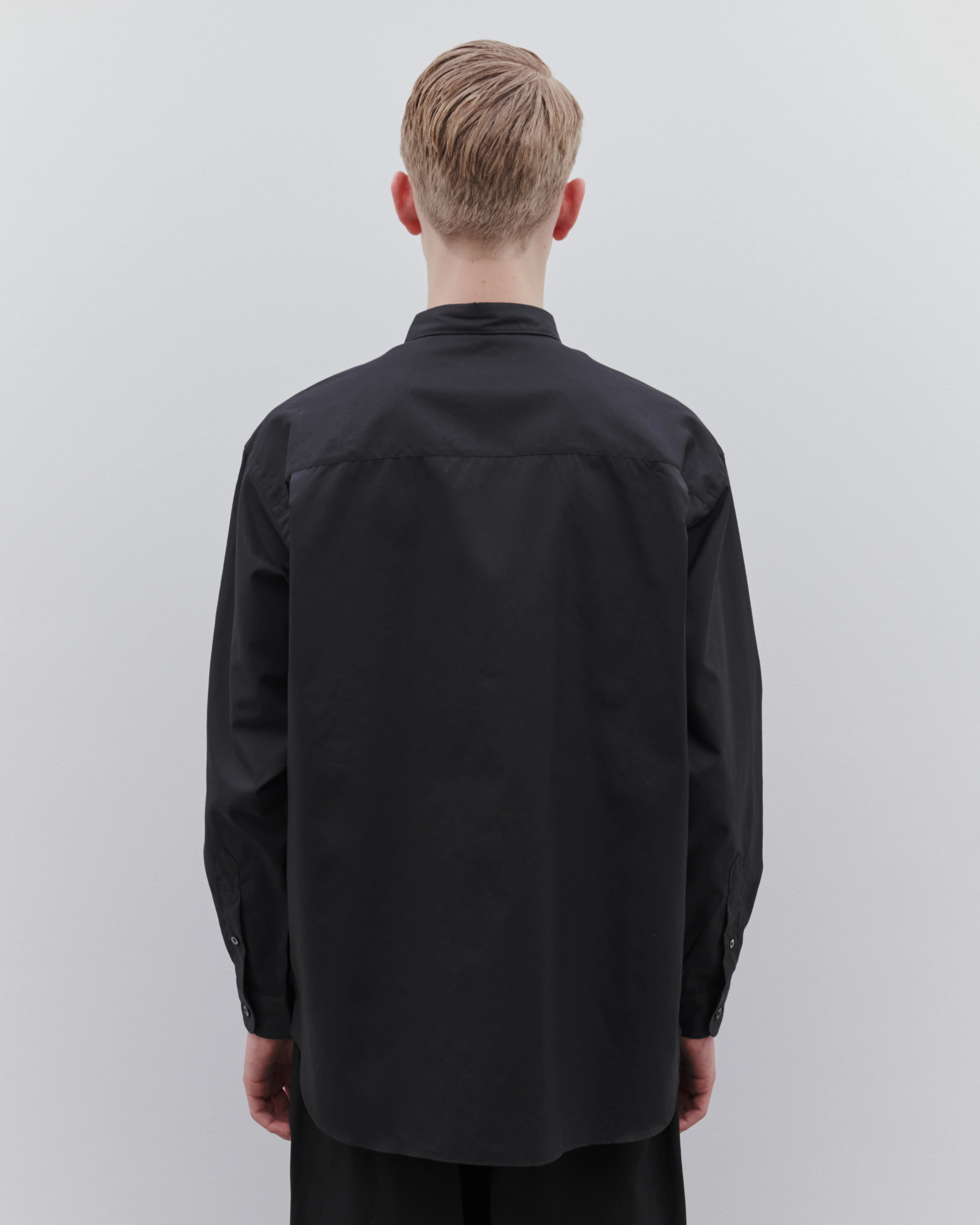CDG Homme - Men’s Cotton Broad Shirt - (Black) - Image 4