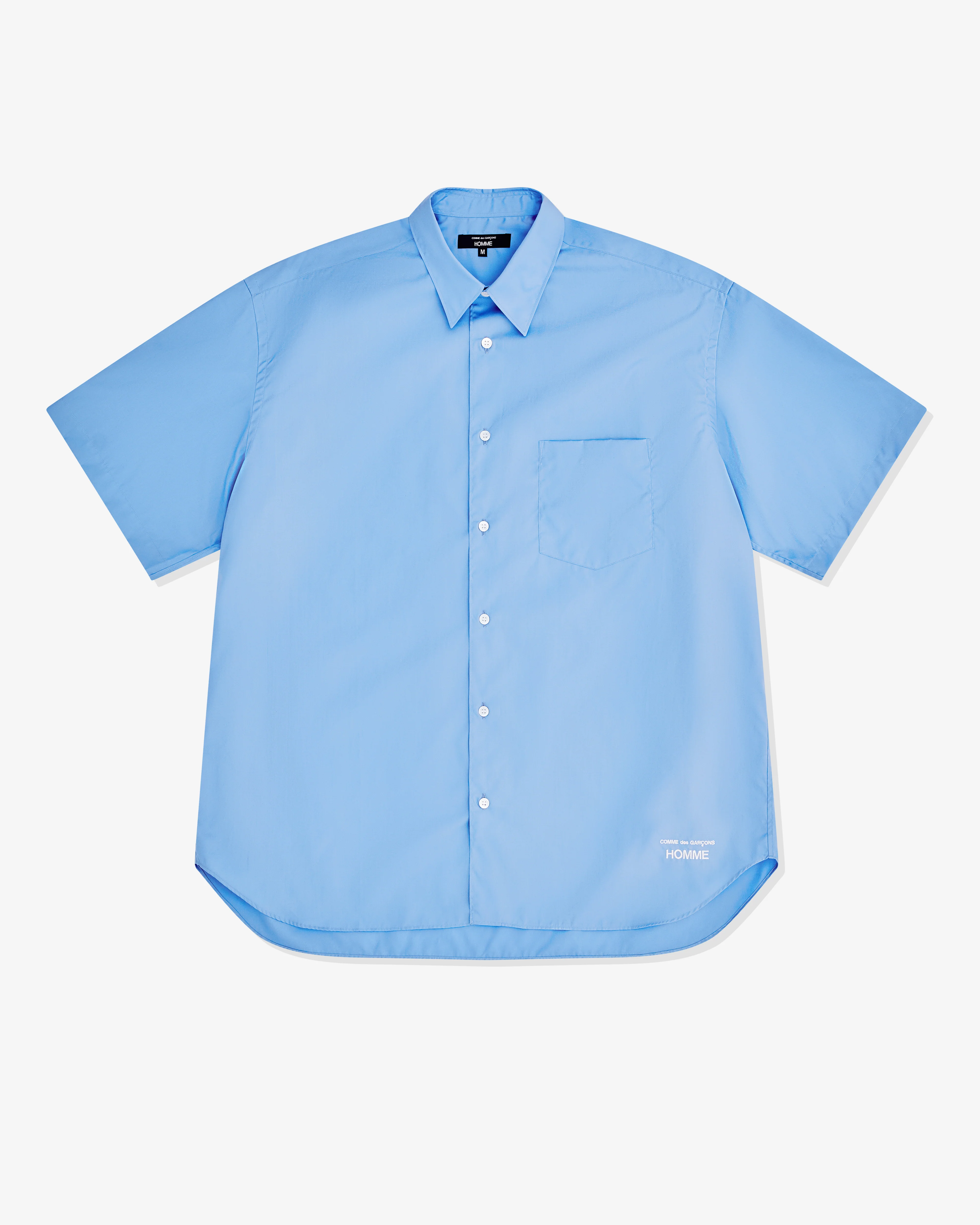 CDG Homme - Men’s Short Sleeve Shirt - (Blue)