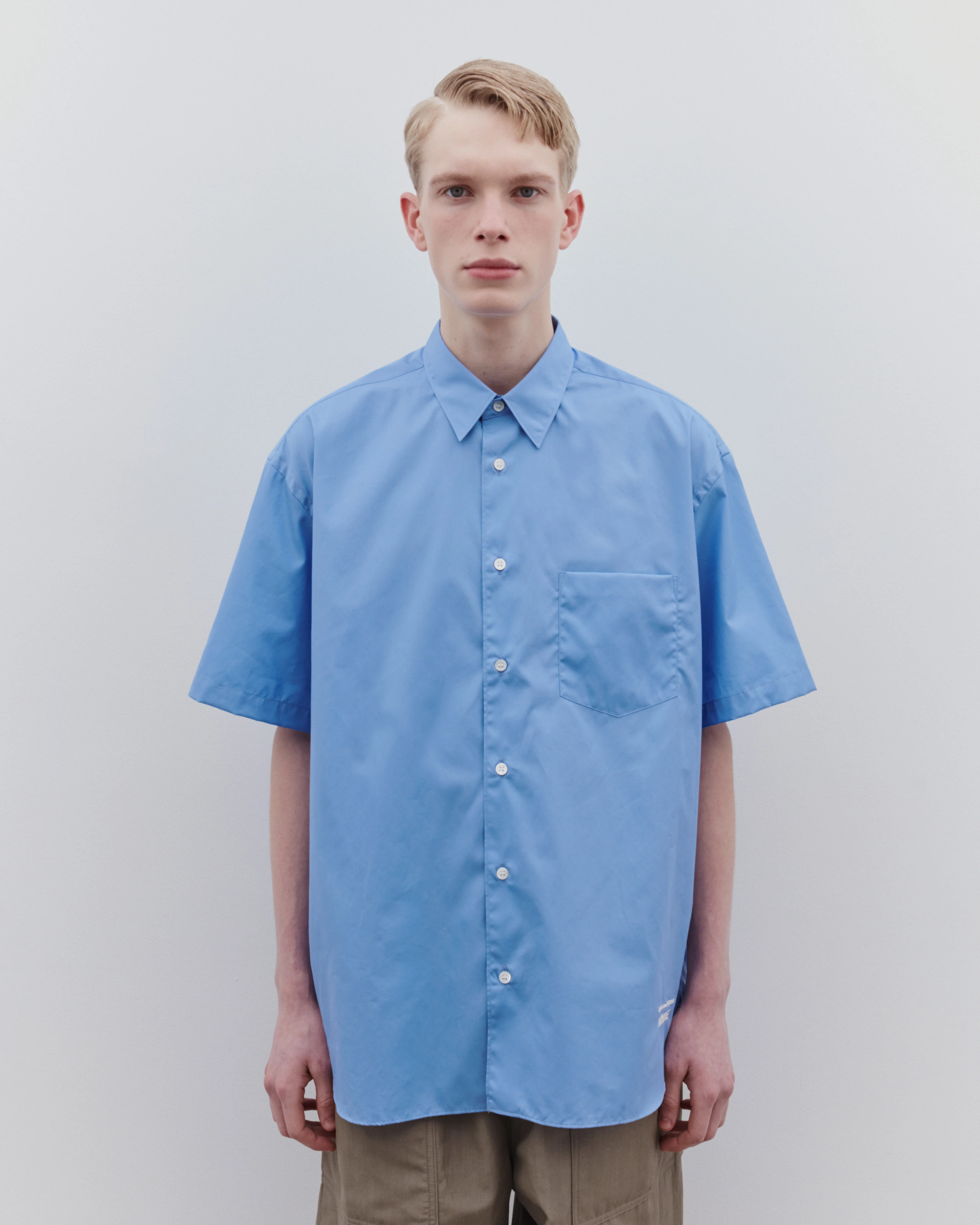 CDG Homme - Men’s Short Sleeve Shirt - (Blue) - Image 2